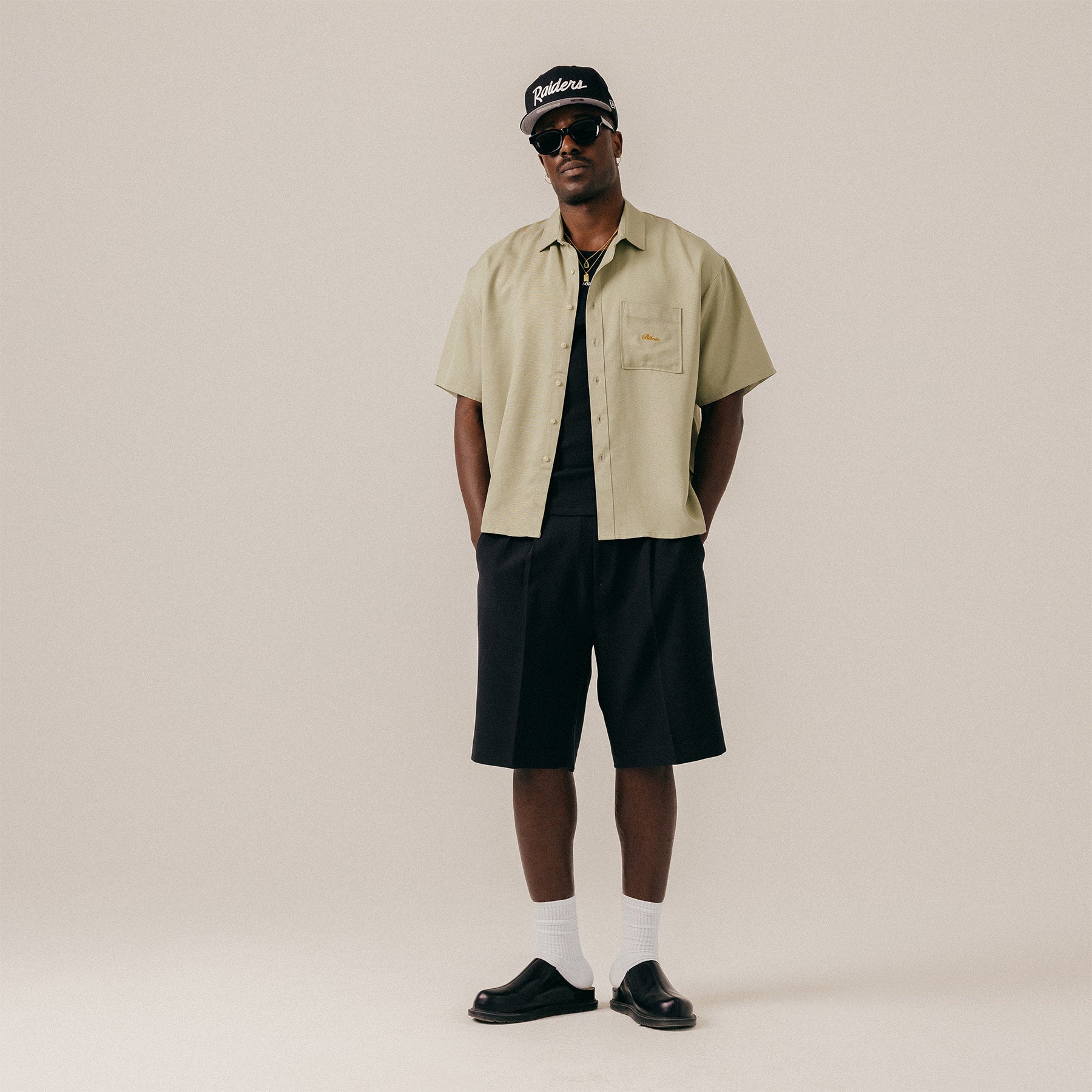 TENCEL BOXY SHORTSLEEVE SHIRT - TEA