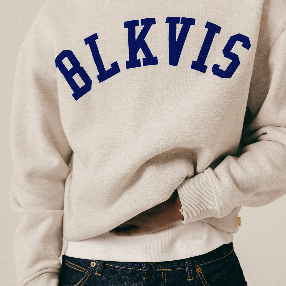 LOGO CREWNECK - LIGHT GREY HEATHER