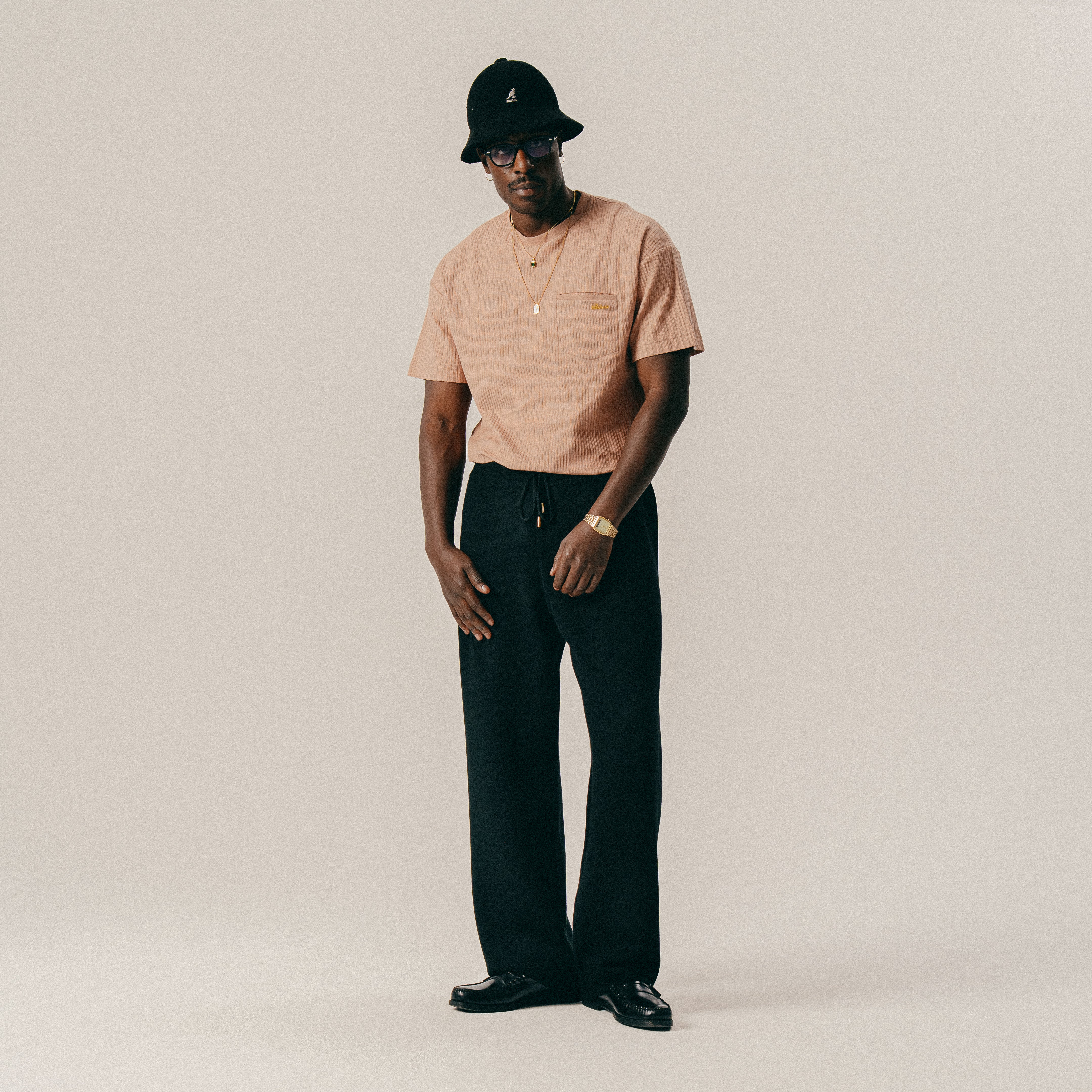 BLKVIS SCRIPT KNIT PANTS - BLACK