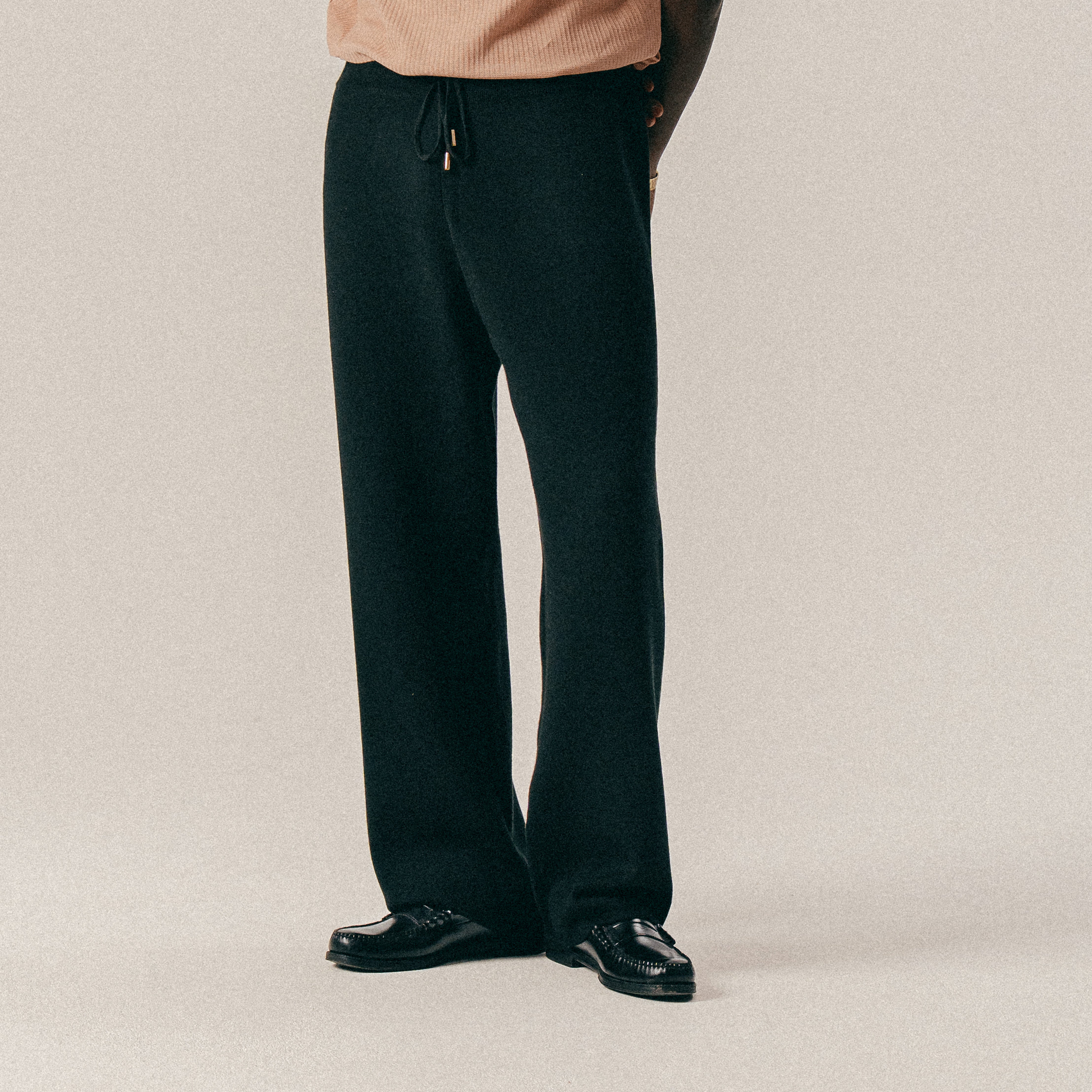 BLKVIS SCRIPT KNIT PANTS - BLACK