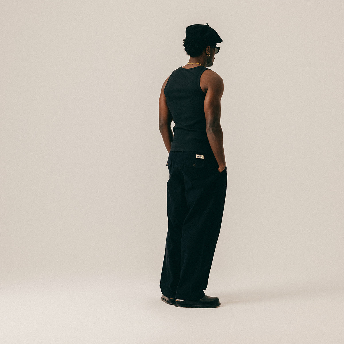 SCRIPT TANK TOP - BLACK