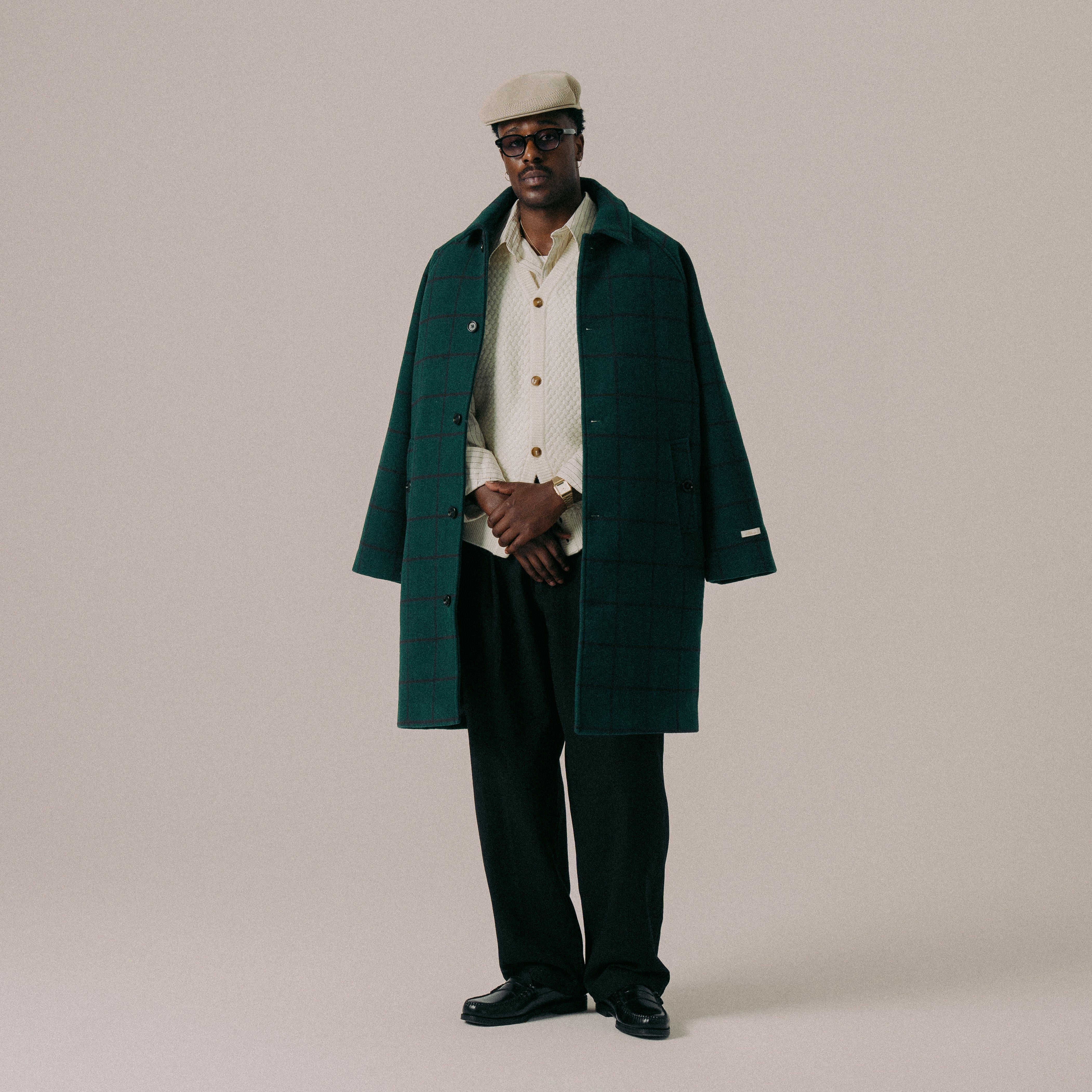 BLKVIS SCRIPT COAT - HUNTER GREEN