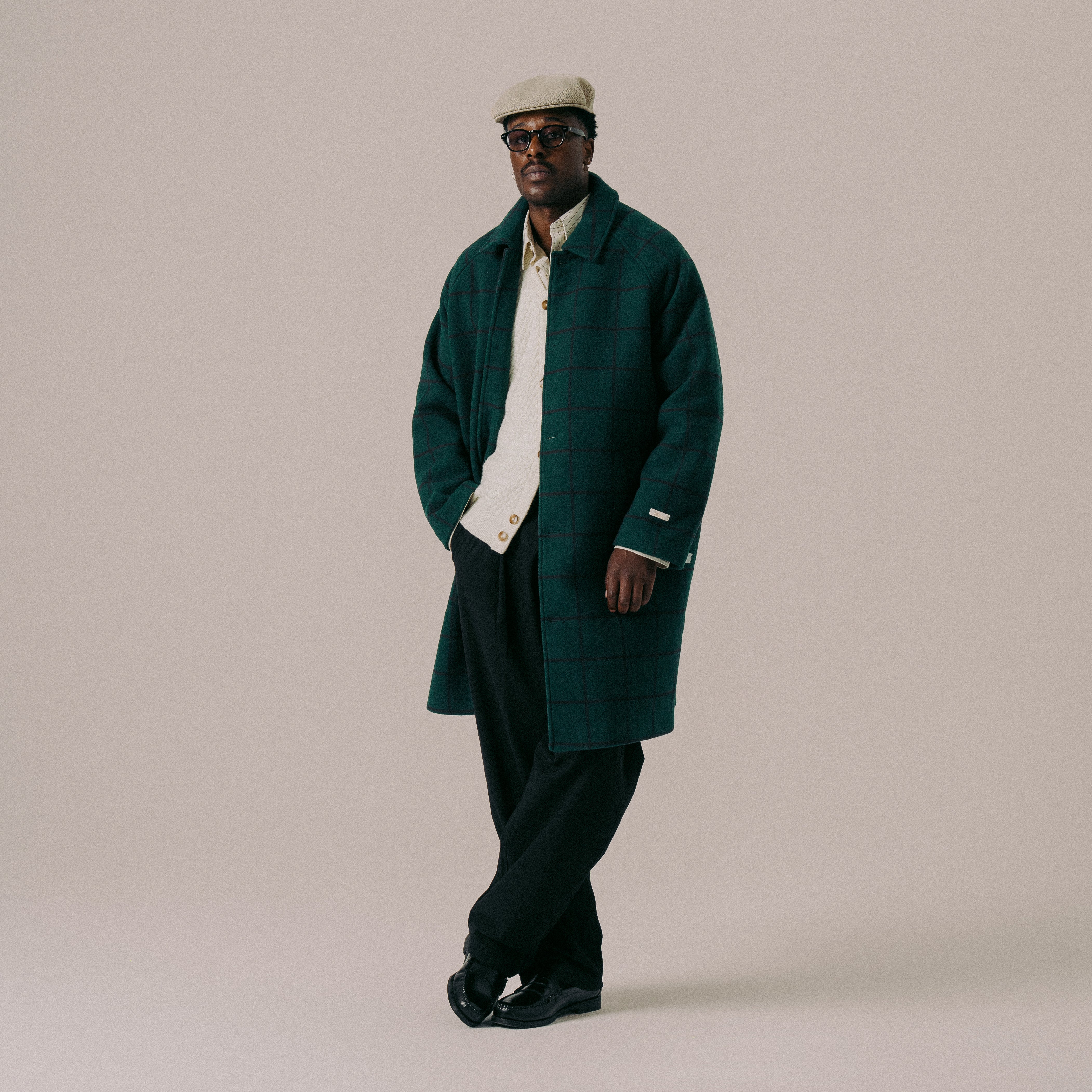 BLKVIS SCRIPT COAT - HUNTER GREEN
