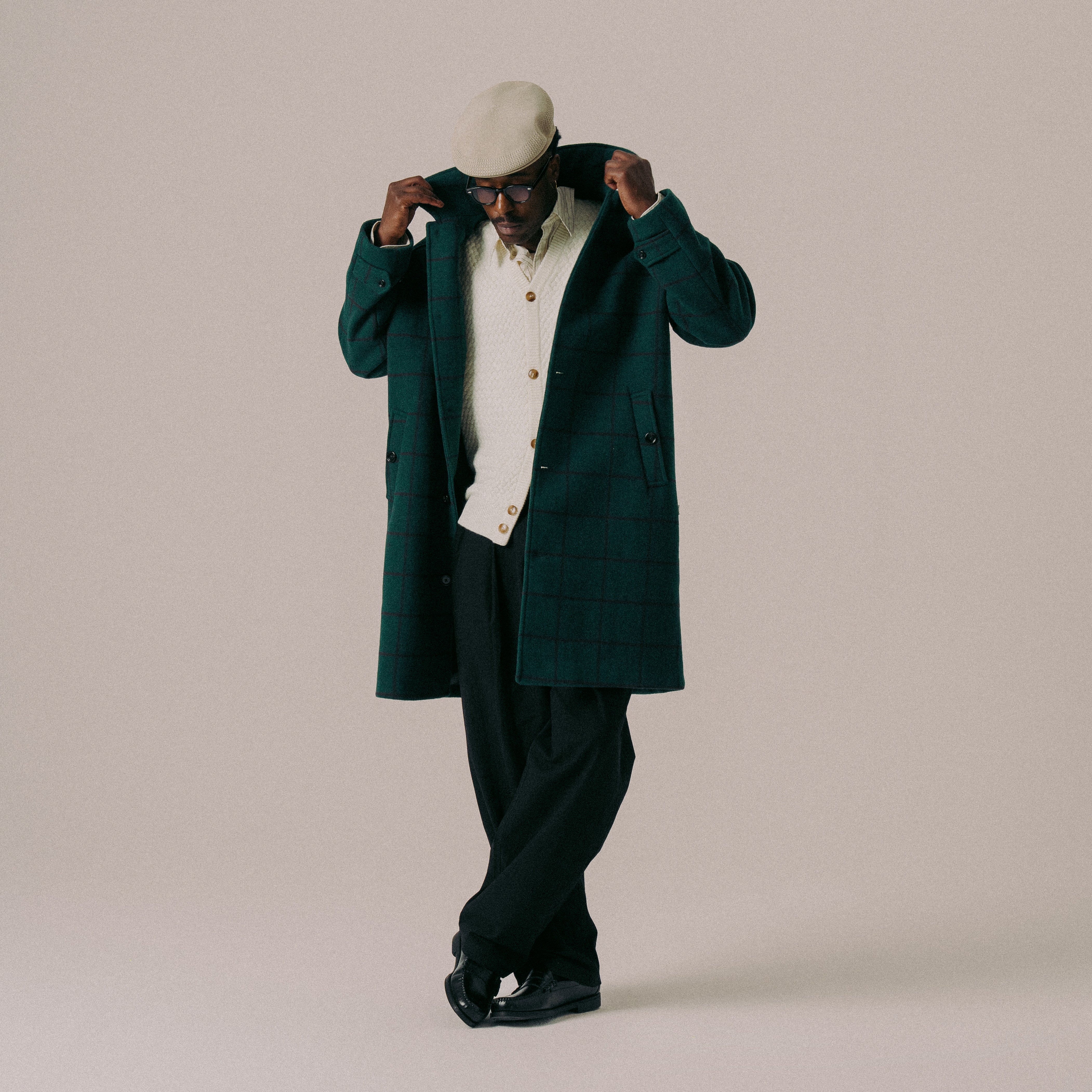 BLKVIS SCRIPT COAT - HUNTER GREEN