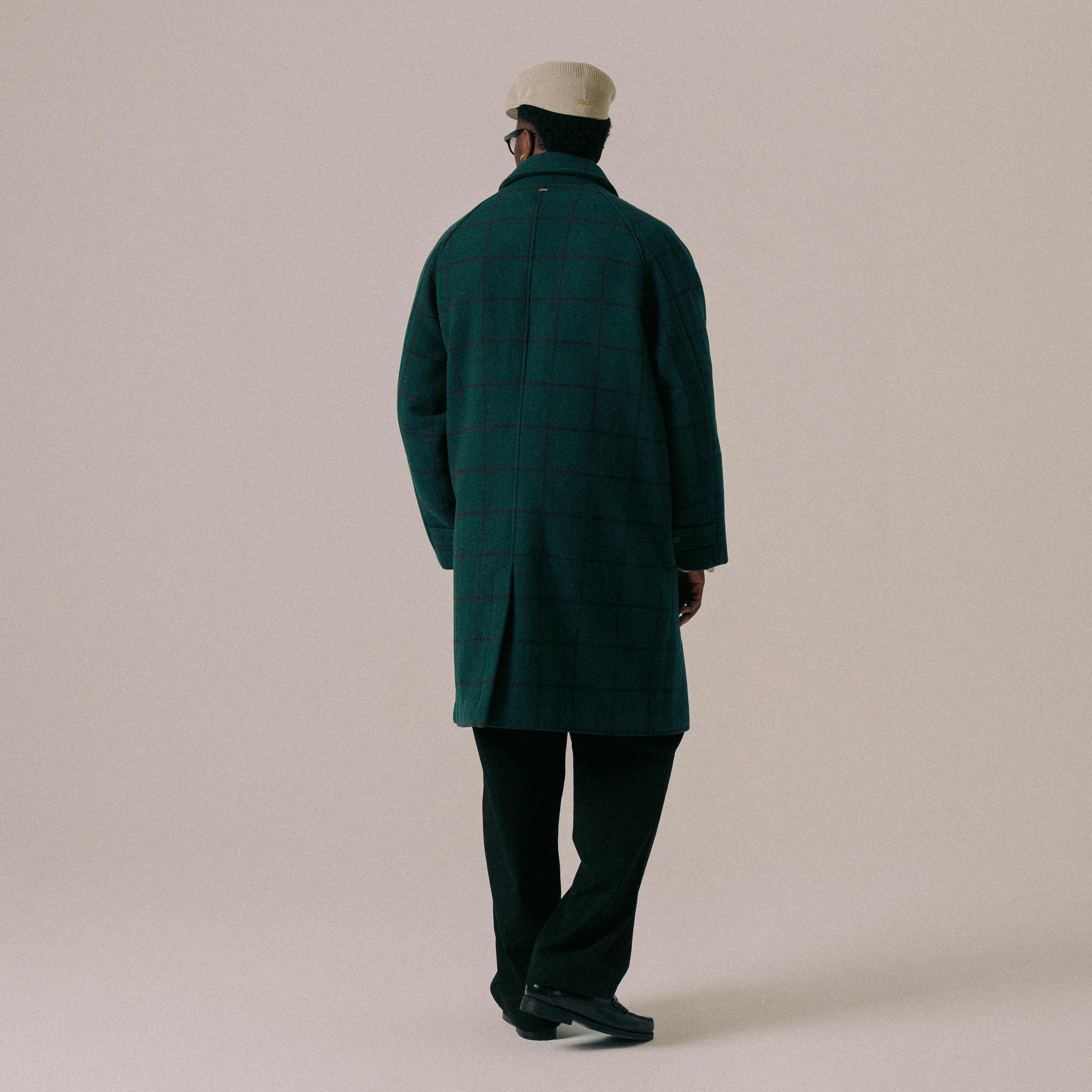 BLKVIS SCRIPT COAT - HUNTER GREEN