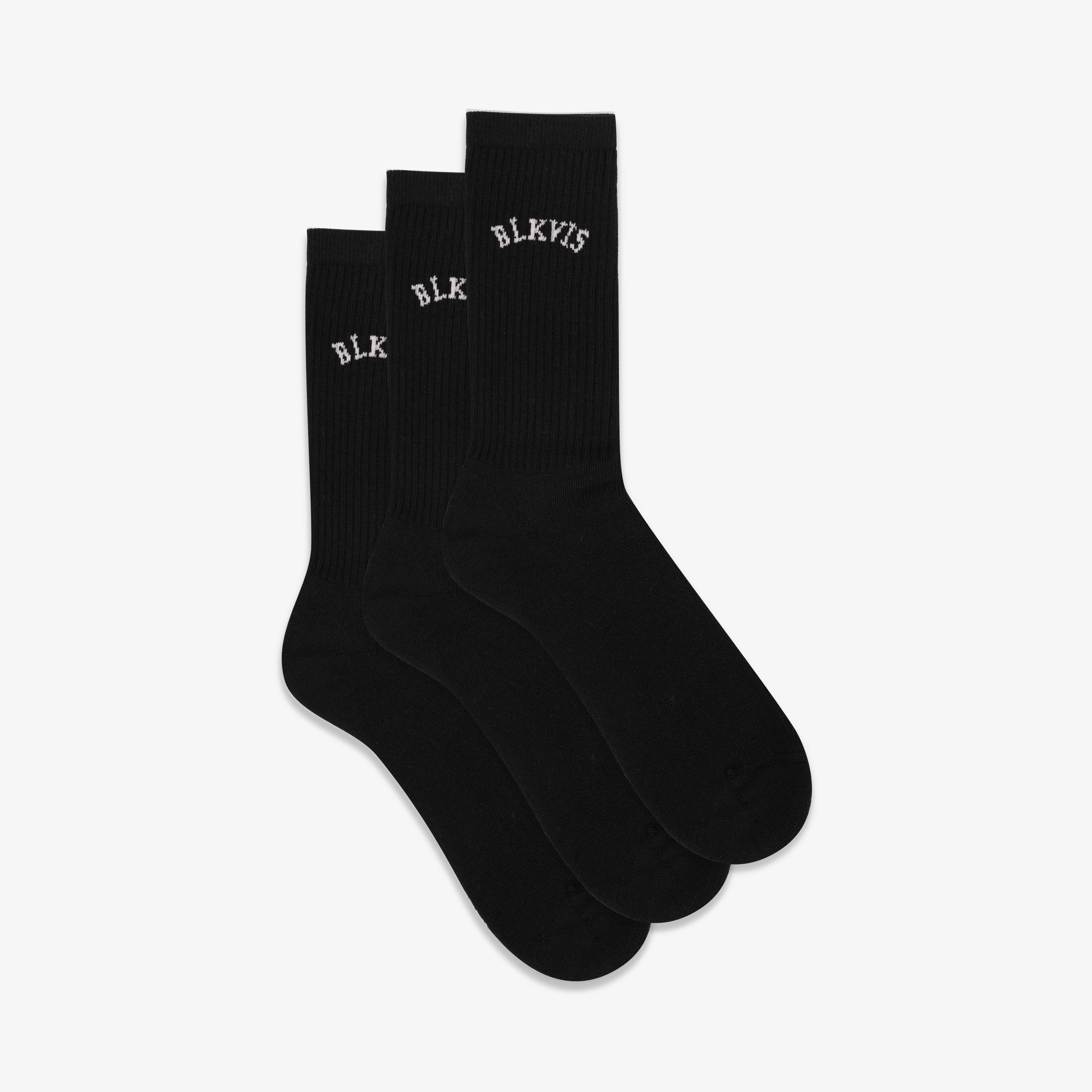 LOGO SPORT SOCKS 3-PACK - BLACK