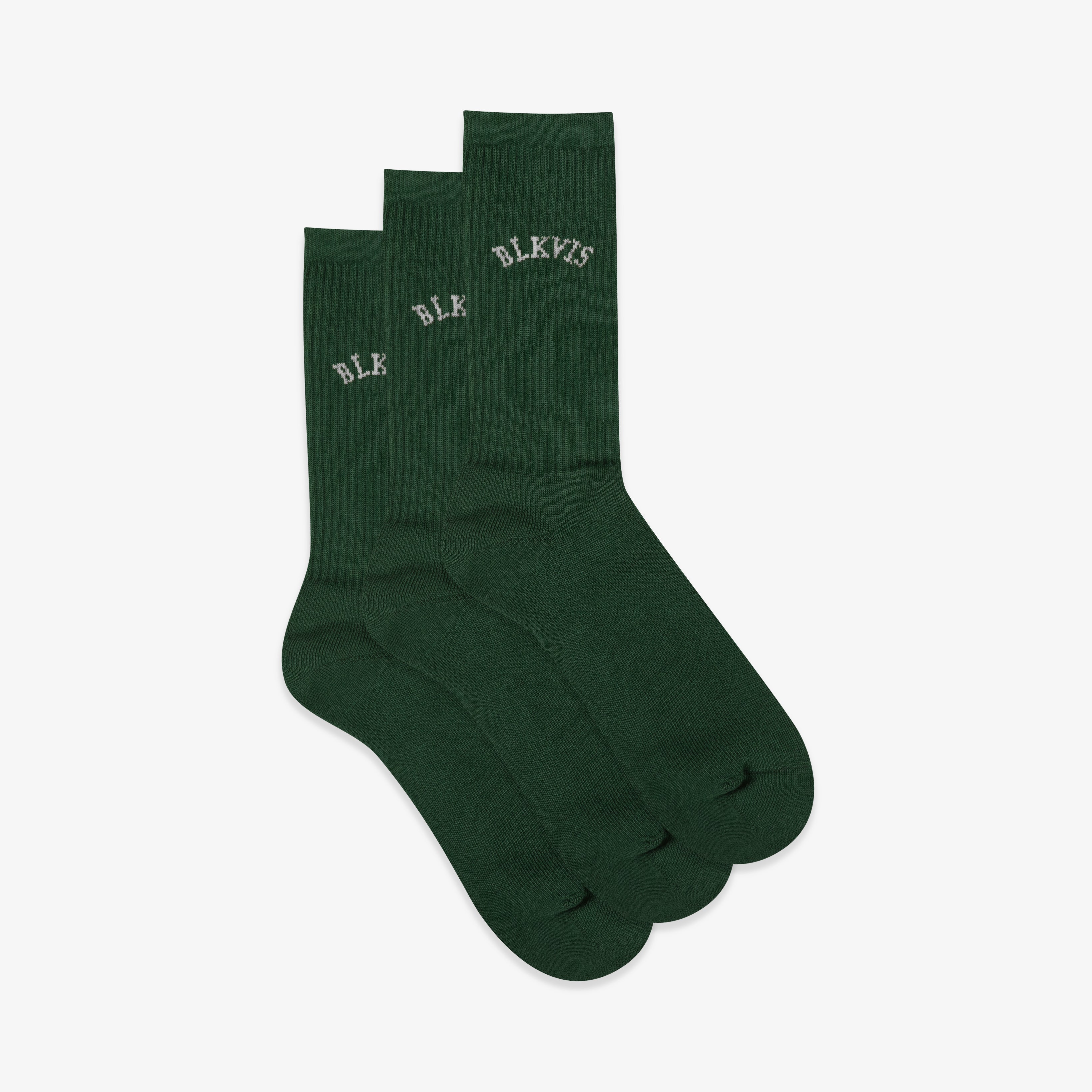 LOGO SPORT SOCKS 3-PACK - HUNTER GREEN