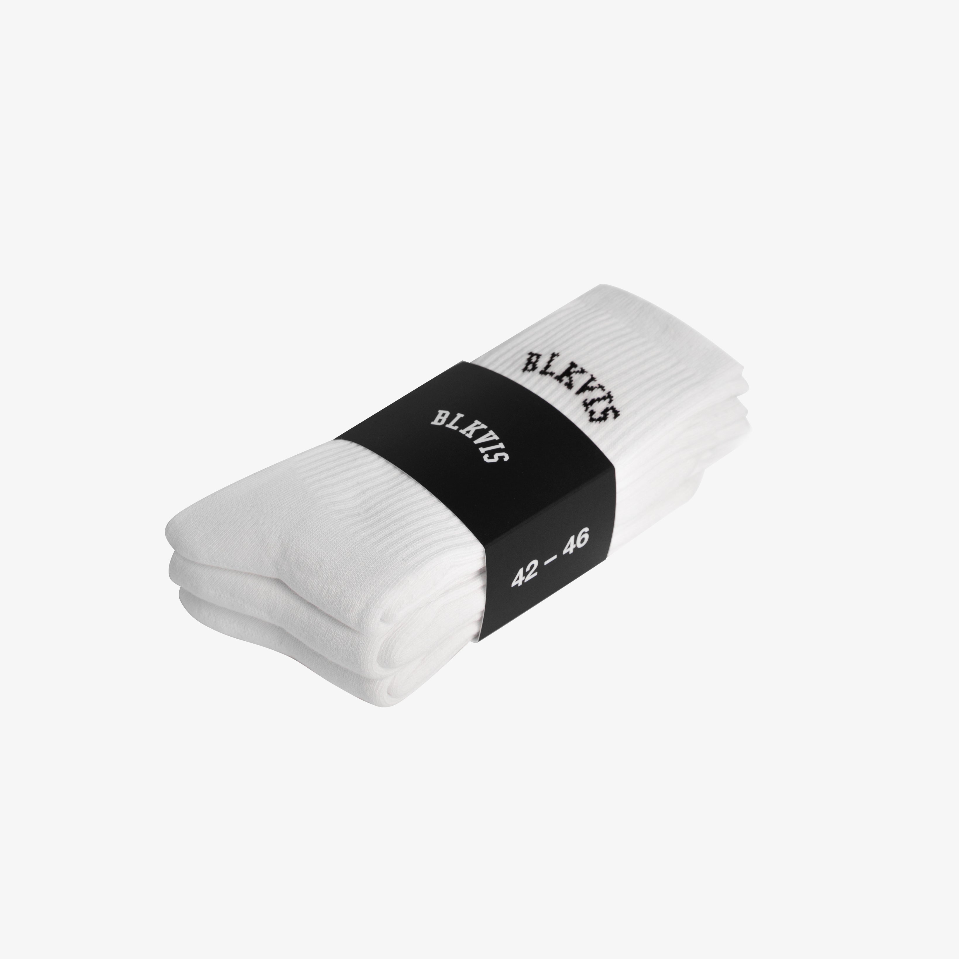 LOGO SPORT SOCKS 3-PACK - WHITE