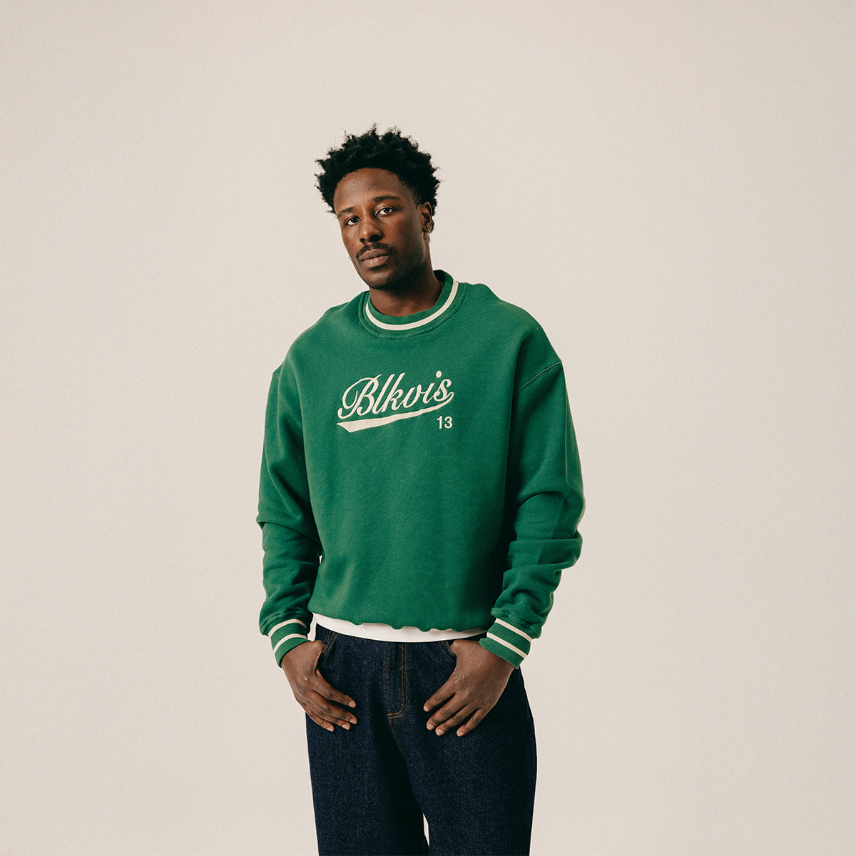 ATHLETICS CREWNECK - HUNTER GREEN