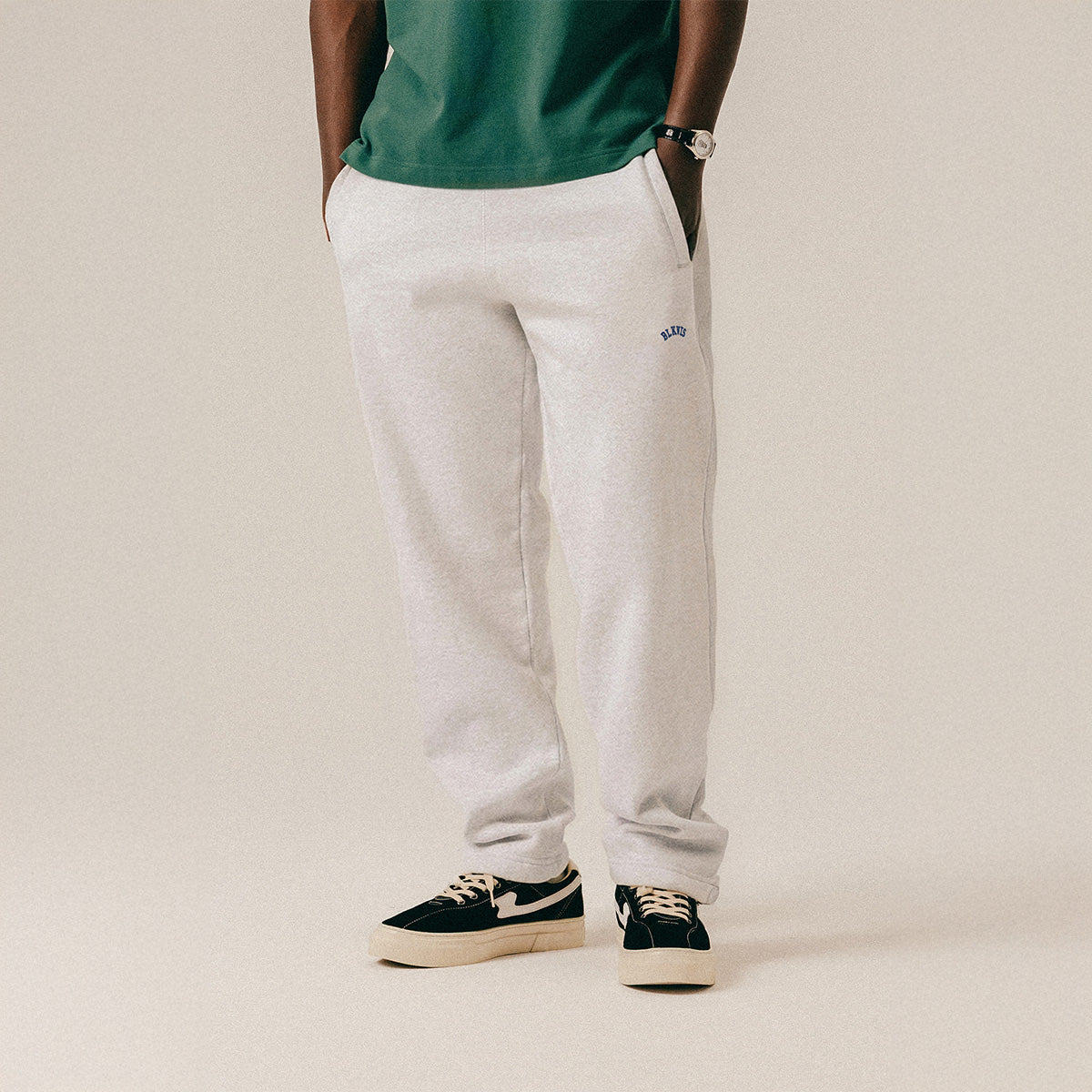 LOGO SWEATPANTS - LIGHT GREY HEATHER