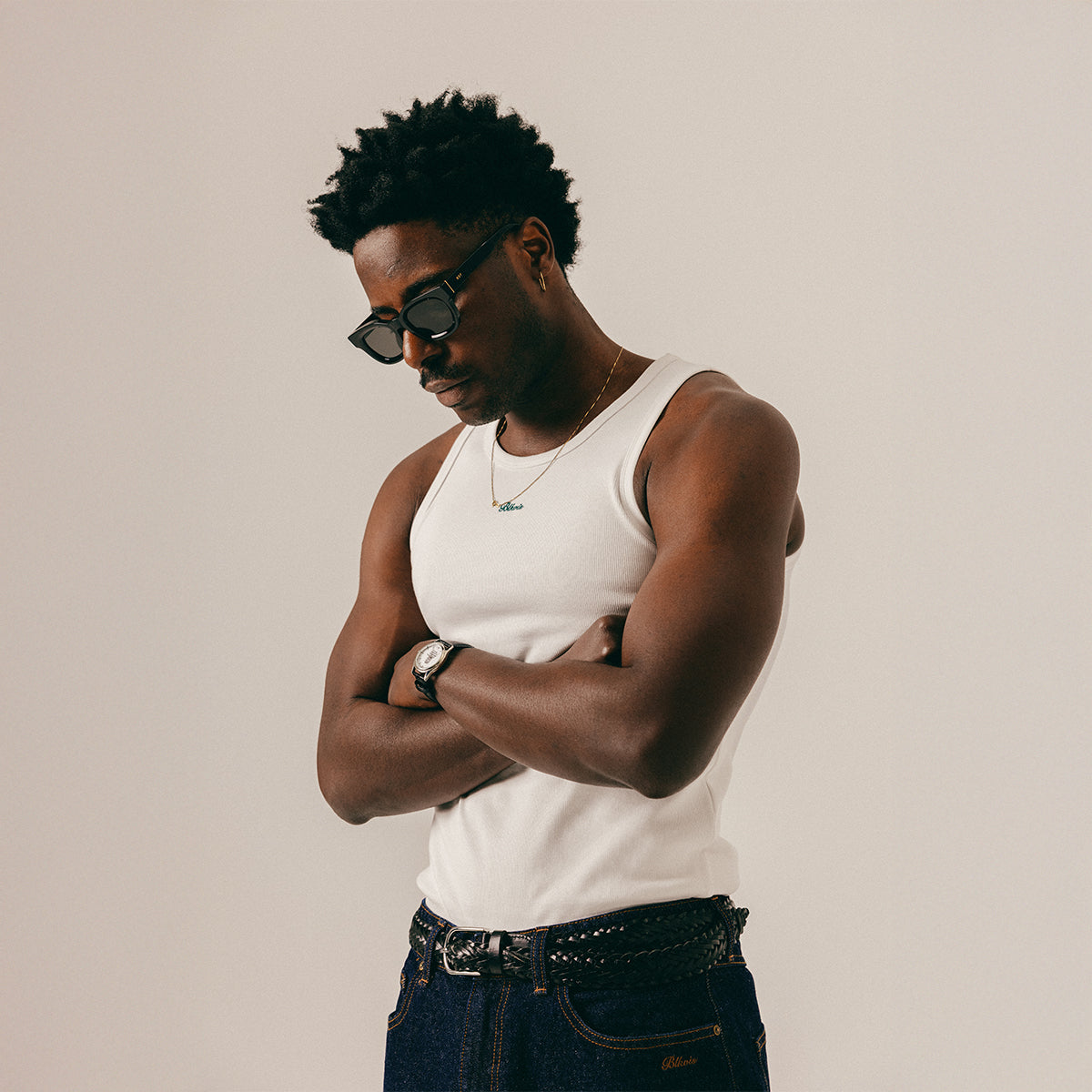 SCRIPT TANK TOP - WHITE