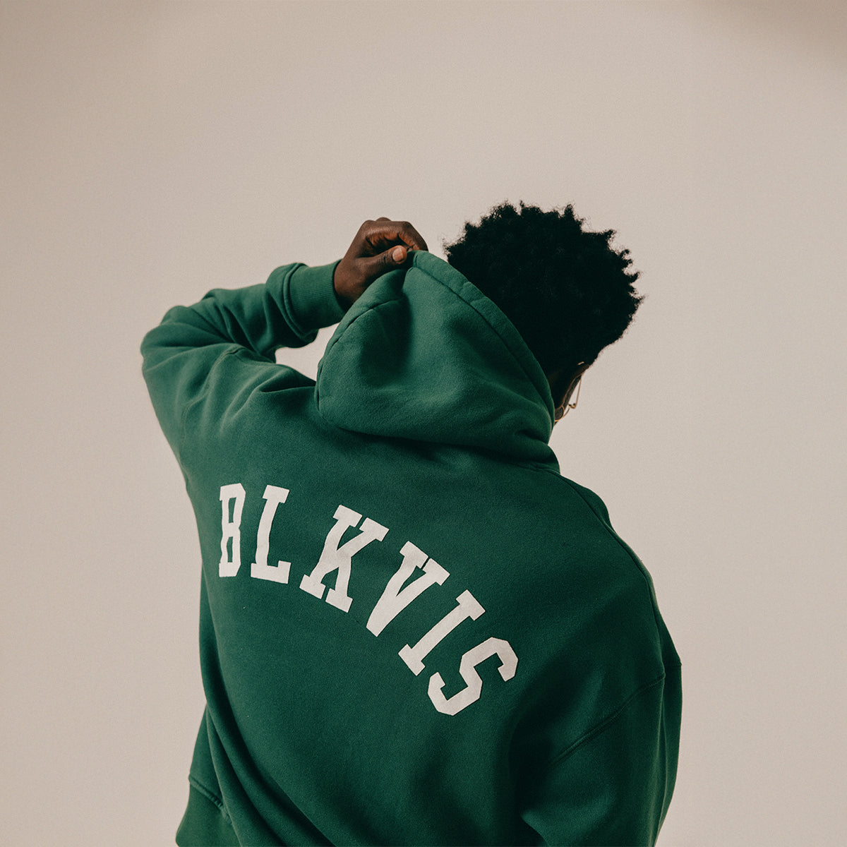 LOGO HOODY - HUNTER GREEN