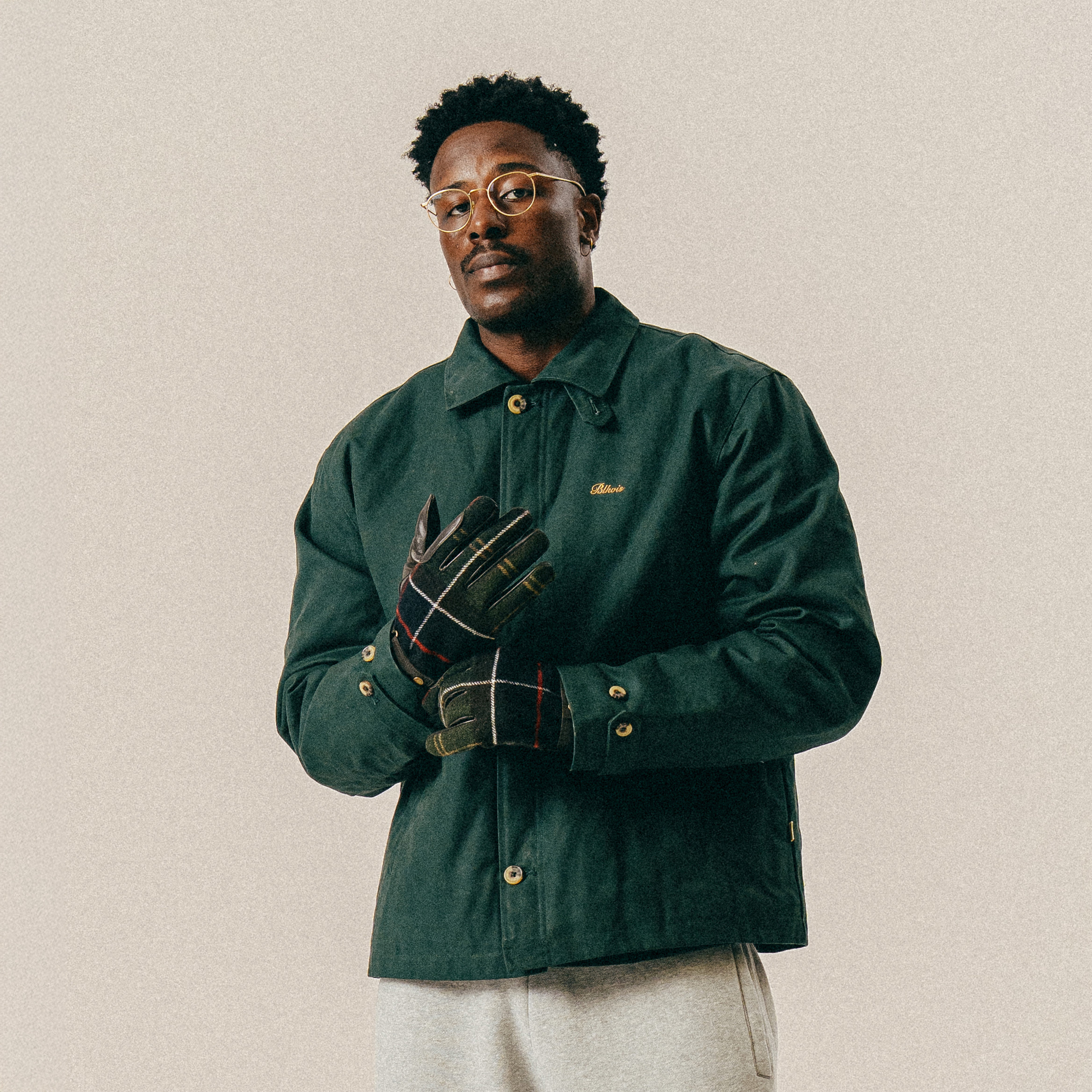 BLKVIS WAXED CANVAS JACKET - DARKEST SPRUCE