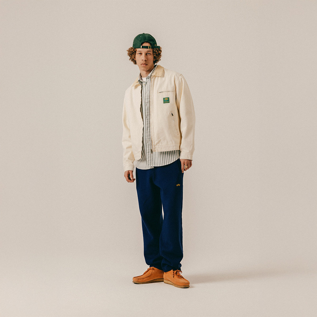 LOGO SWEATPANTS - PEACOAT