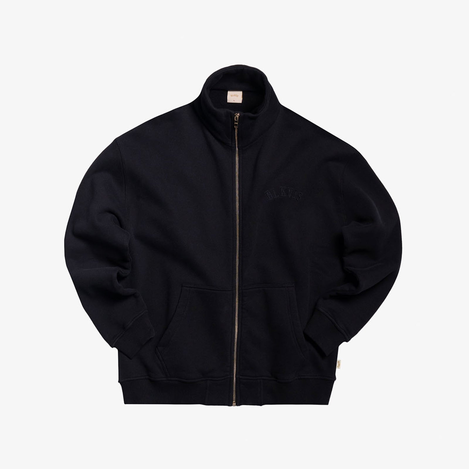 LOGO FULL ZIP - BLACK