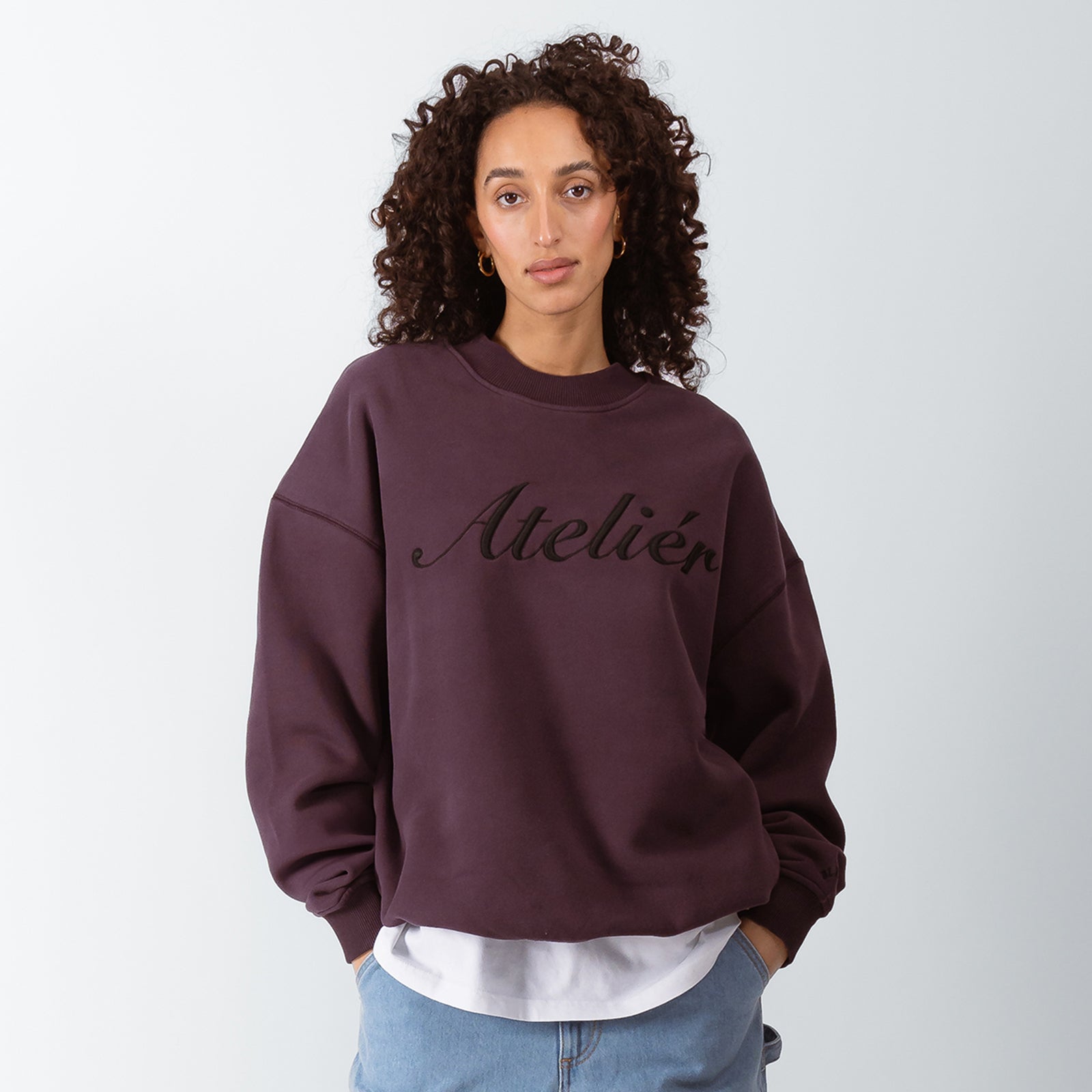 ATELIÉR CREWNECK - PLUM PERFECT