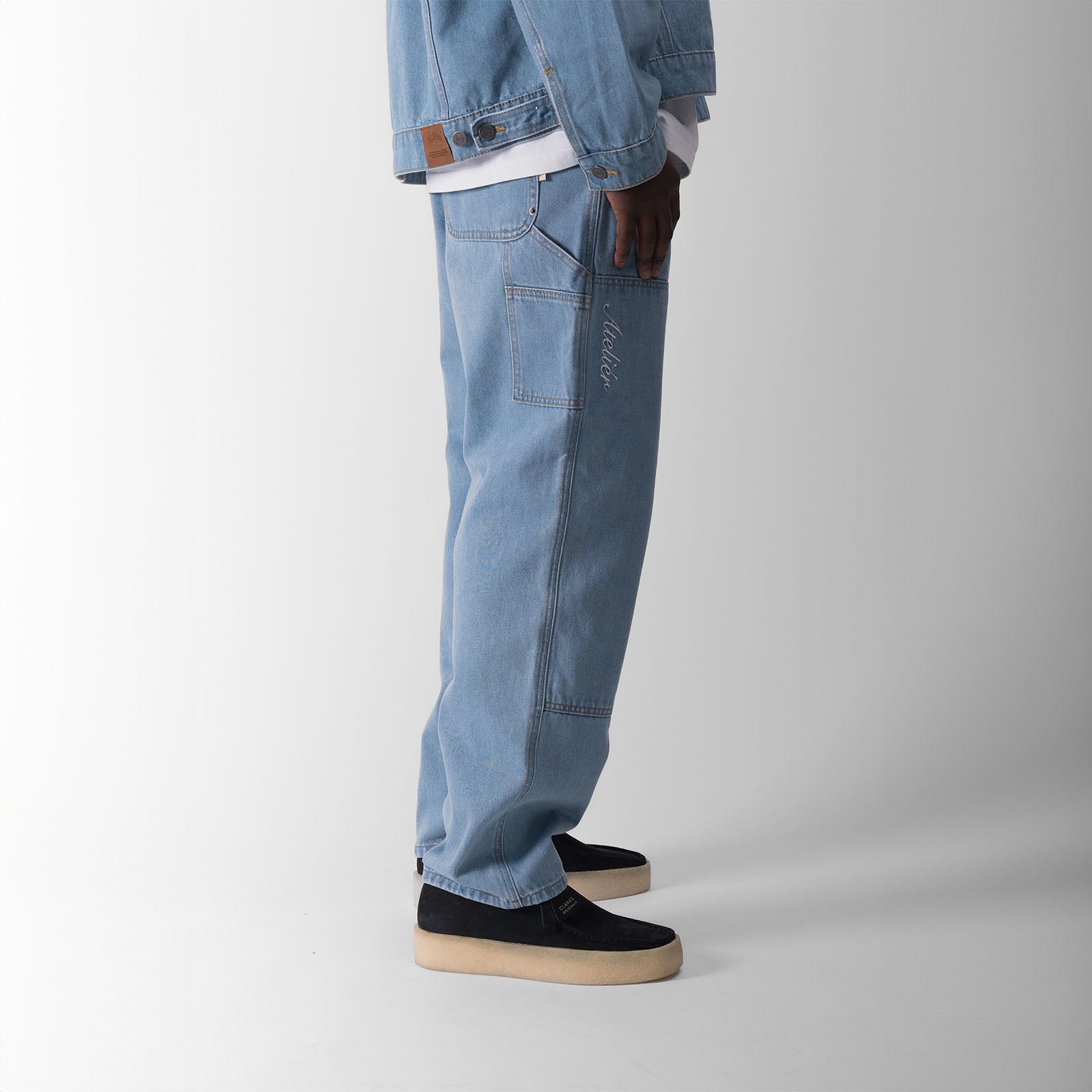 ATELIÉR DOUBLE KNEE DENIM - VICTORIA BLUE