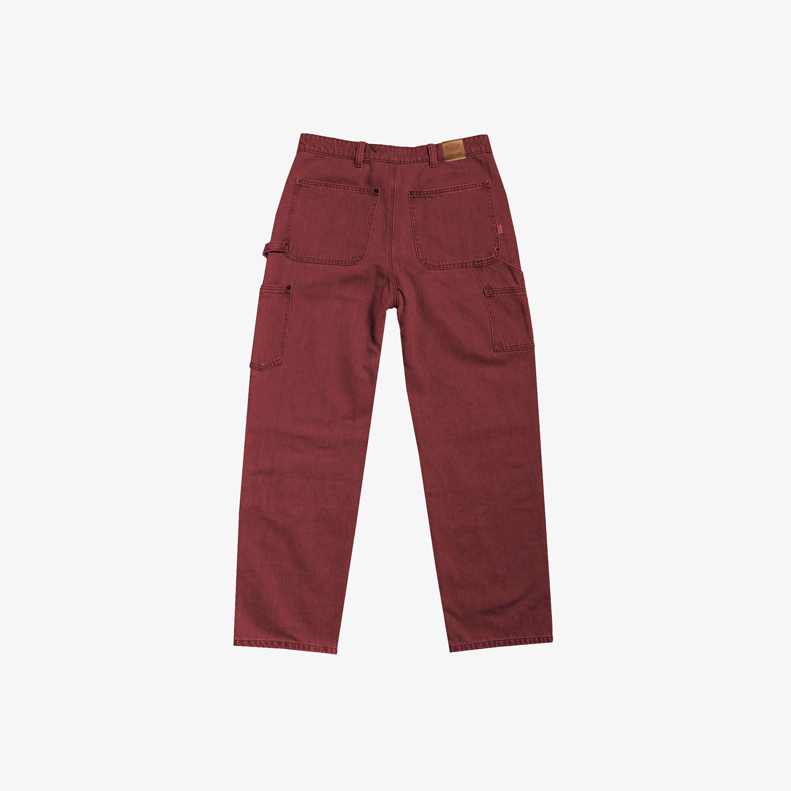 ATELIÉR DOUBLE KNEE DENIM - RED OCHRE