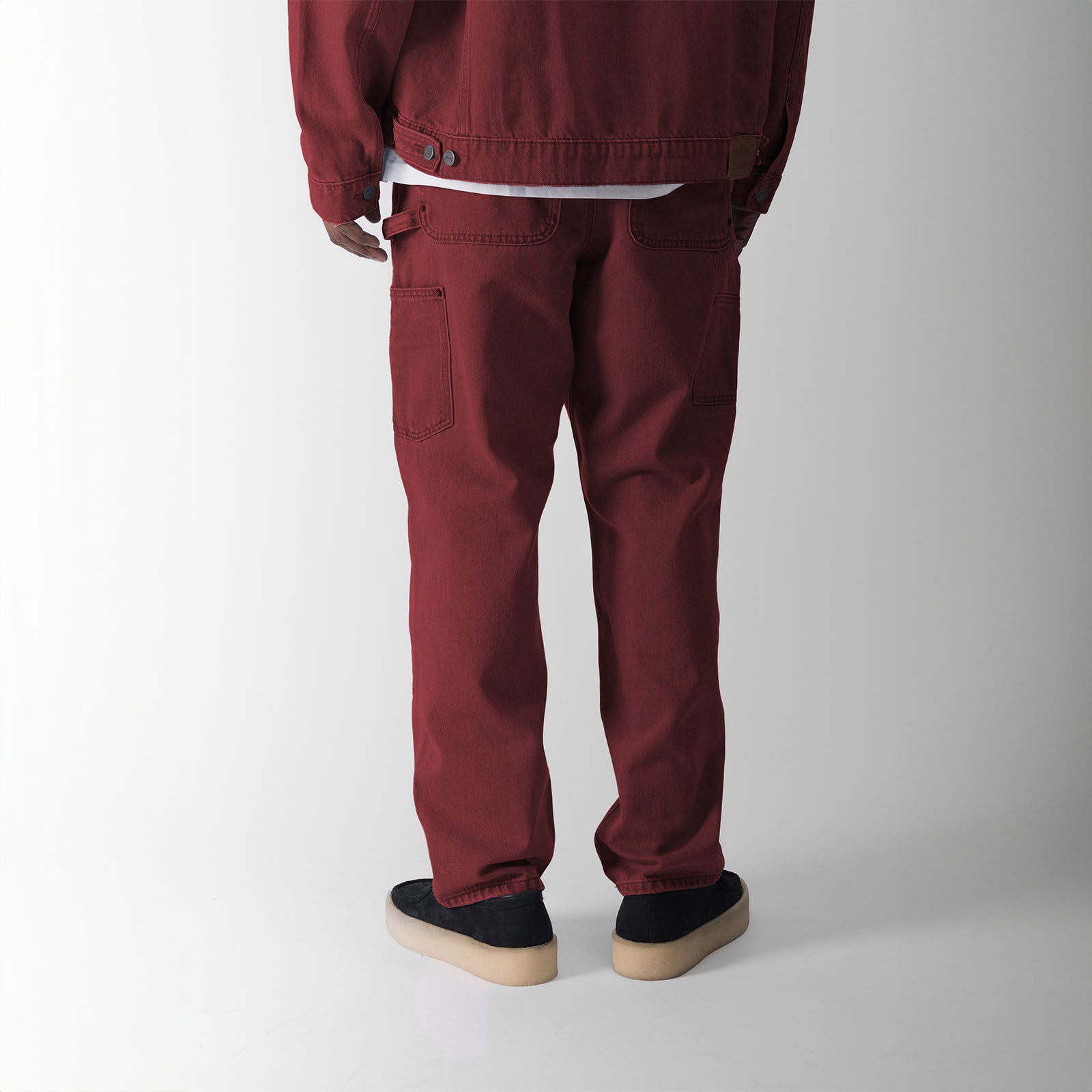 ATELIÉR DOUBLE KNEE DENIM - RED OCHRE