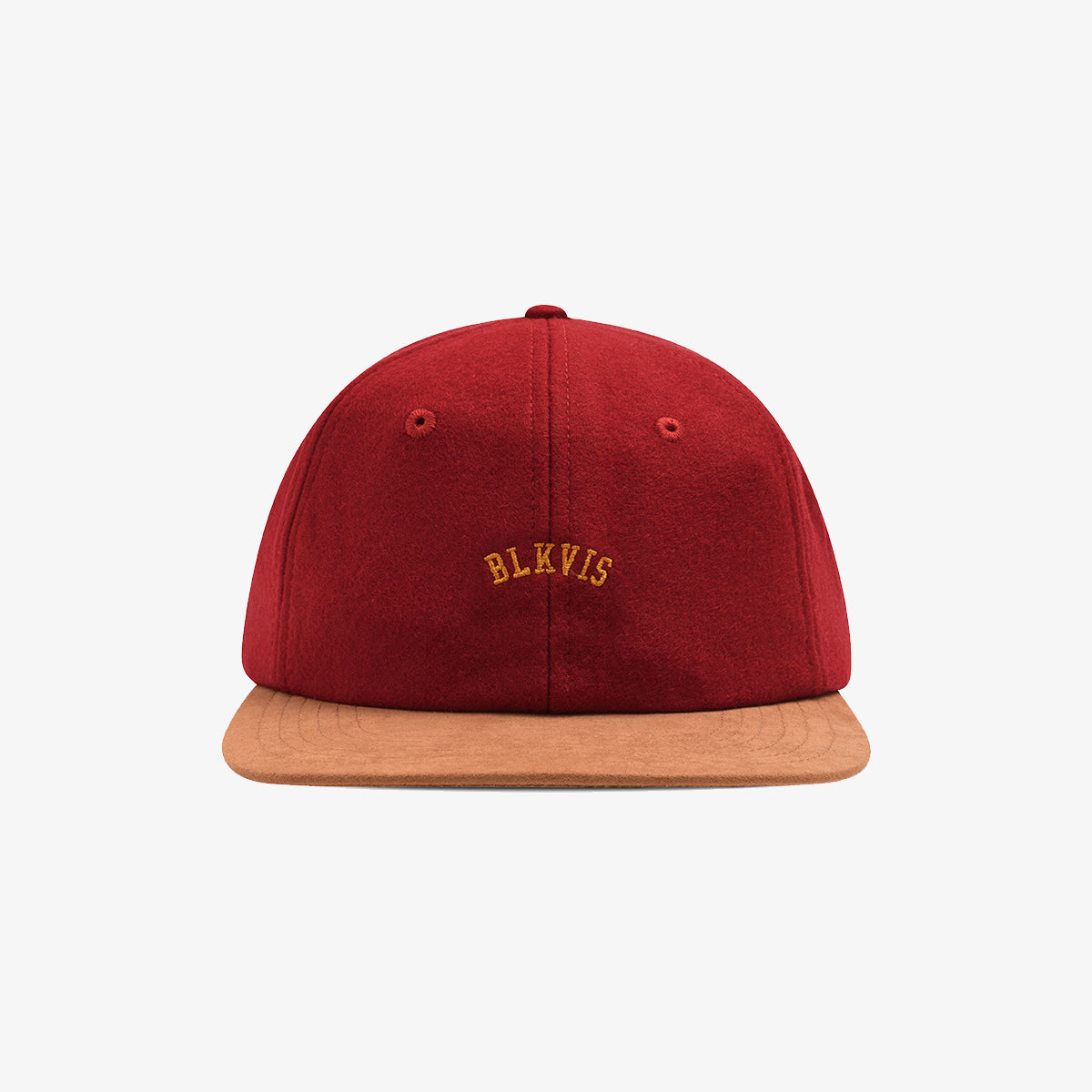 SUEDE LEATHER STRAPBACK CAP - MERLOT
