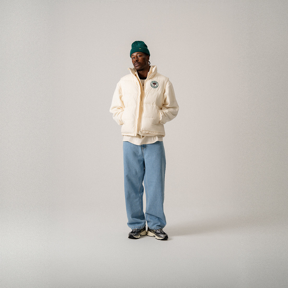 BLKVIS PADDED VEST - ANTIQUE WHITE