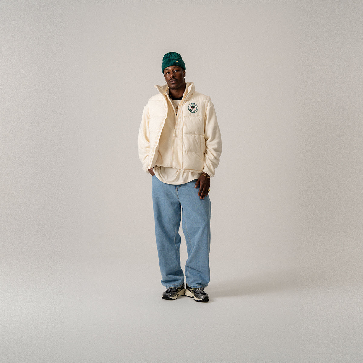 BLKVIS PADDED VEST - ANTIQUE WHITE