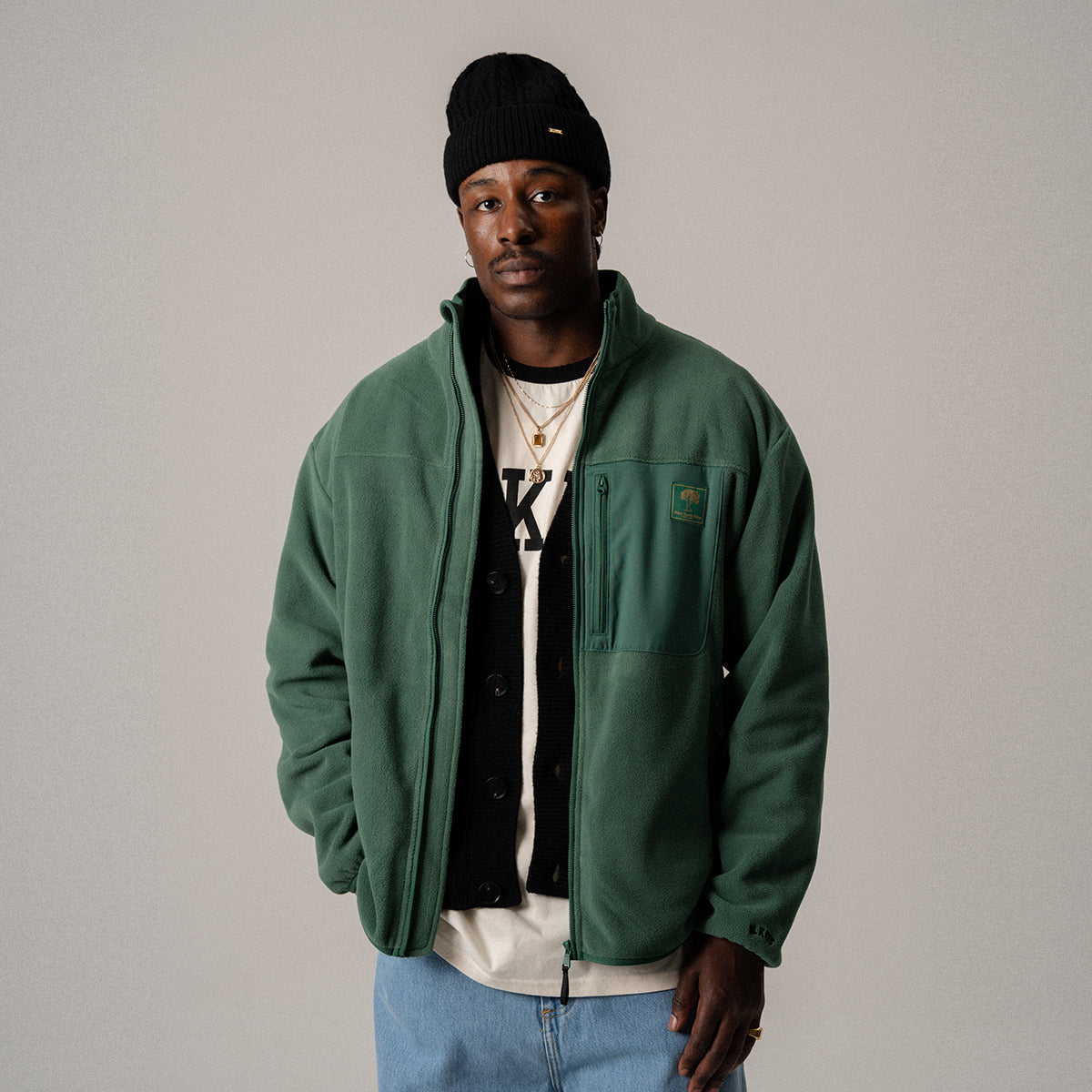BLKVIS ORIGINALS FLEECE JACKET - HUNTER GREEN