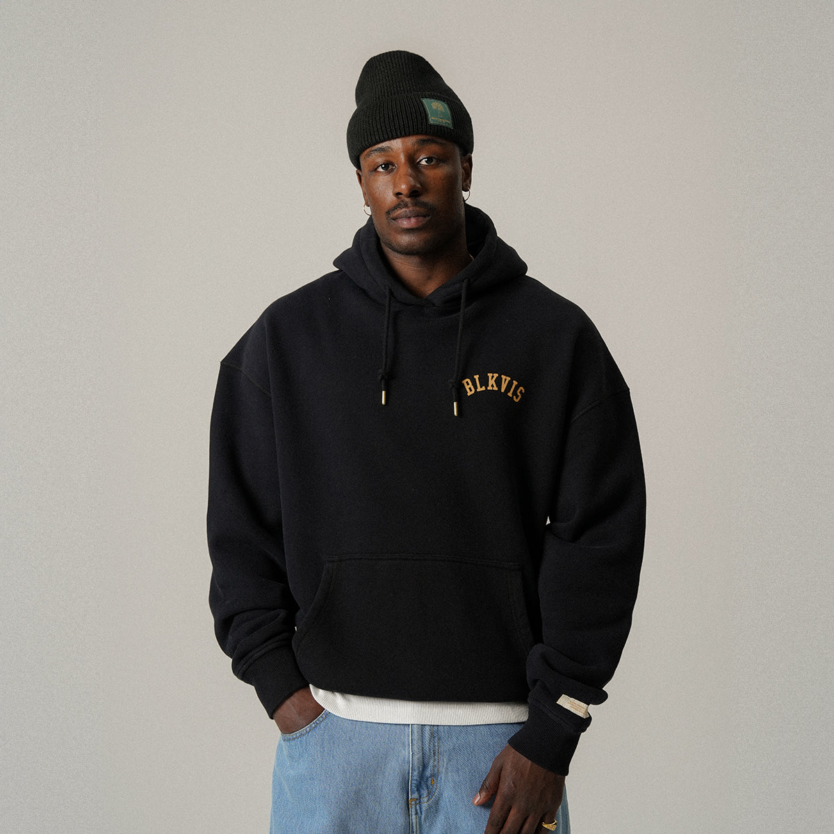 BLKVIS LOGO HOODIE - BLACK