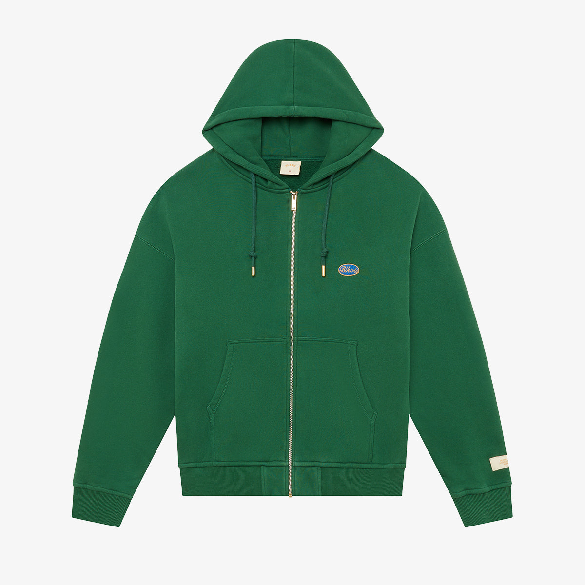 BLKVIS SCRIPT ZIP HOODIE - HUNTER GREEN