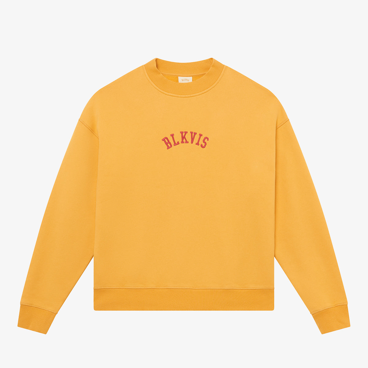 BLKVIS LOGO CREWNECK - HONEY GOLD