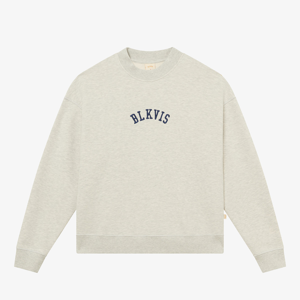 BLKVIS LOGO CREWNECK - LIGHT GREY HEATHER