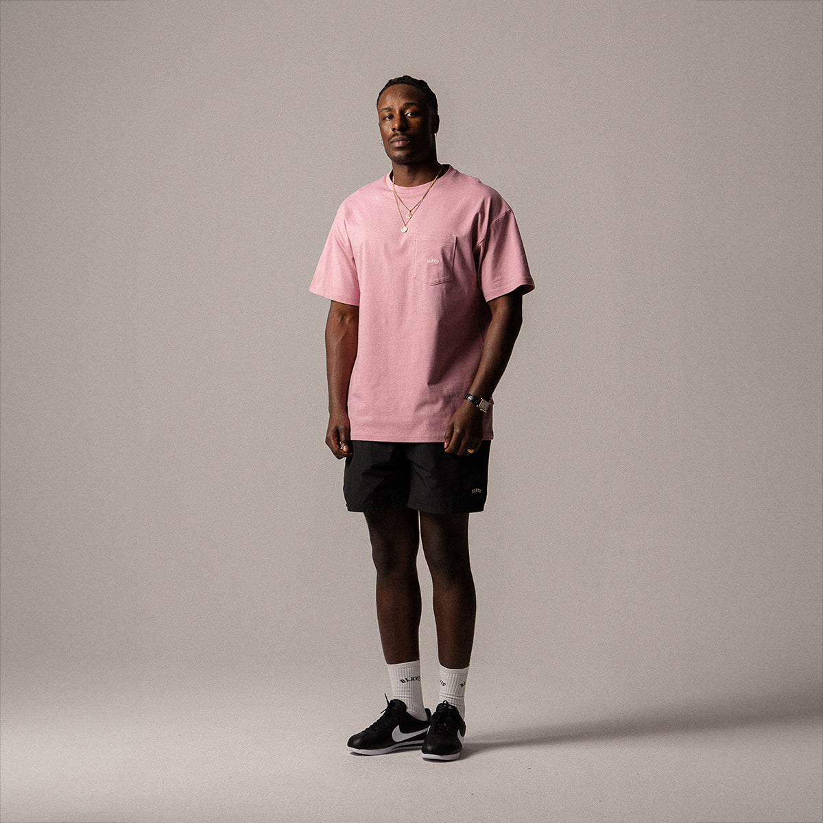 BLKVIS LOGO POCKET TEE - LILAS