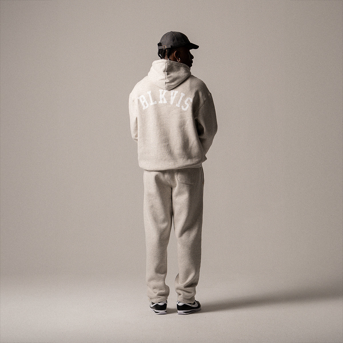 BLKVIS LOGO SWEATPANTS - LIGHT GREY HEATHER