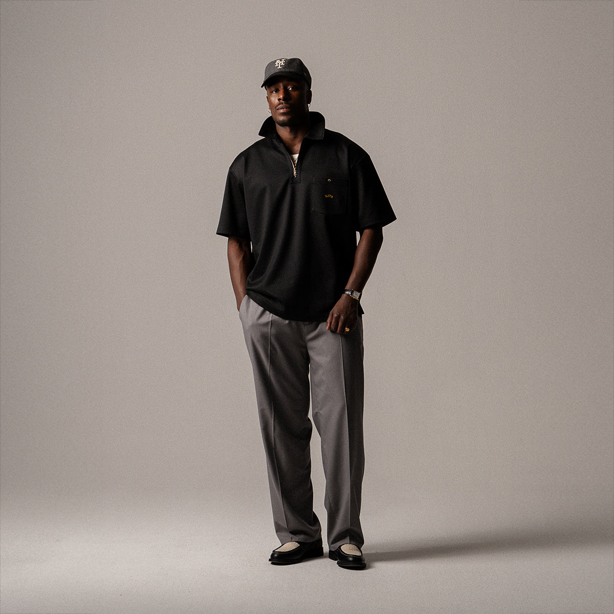BLKVIS LOGO TWILL SHIRT - BLACK