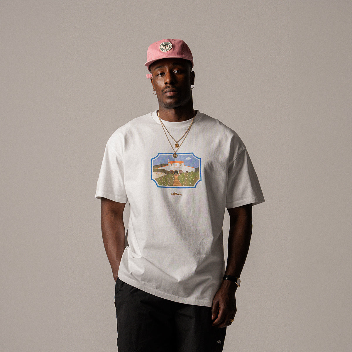 BLKVIS DOMAINE TEE - WHITE