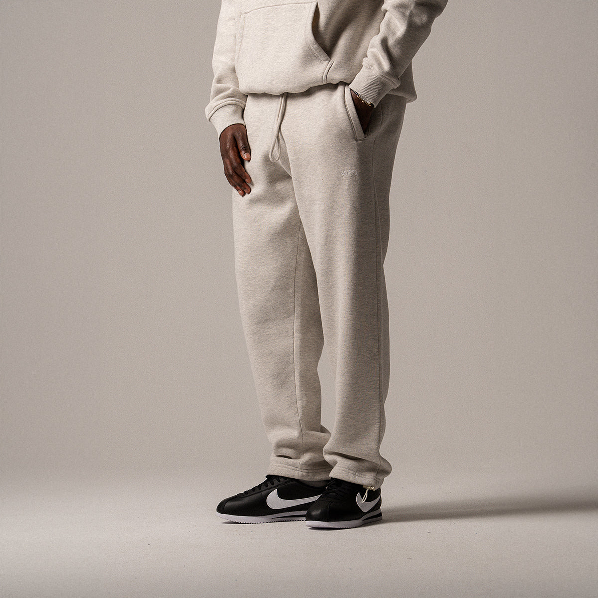 BLKVIS LOGO SWEATPANTS - LIGHT GREY HEATHER