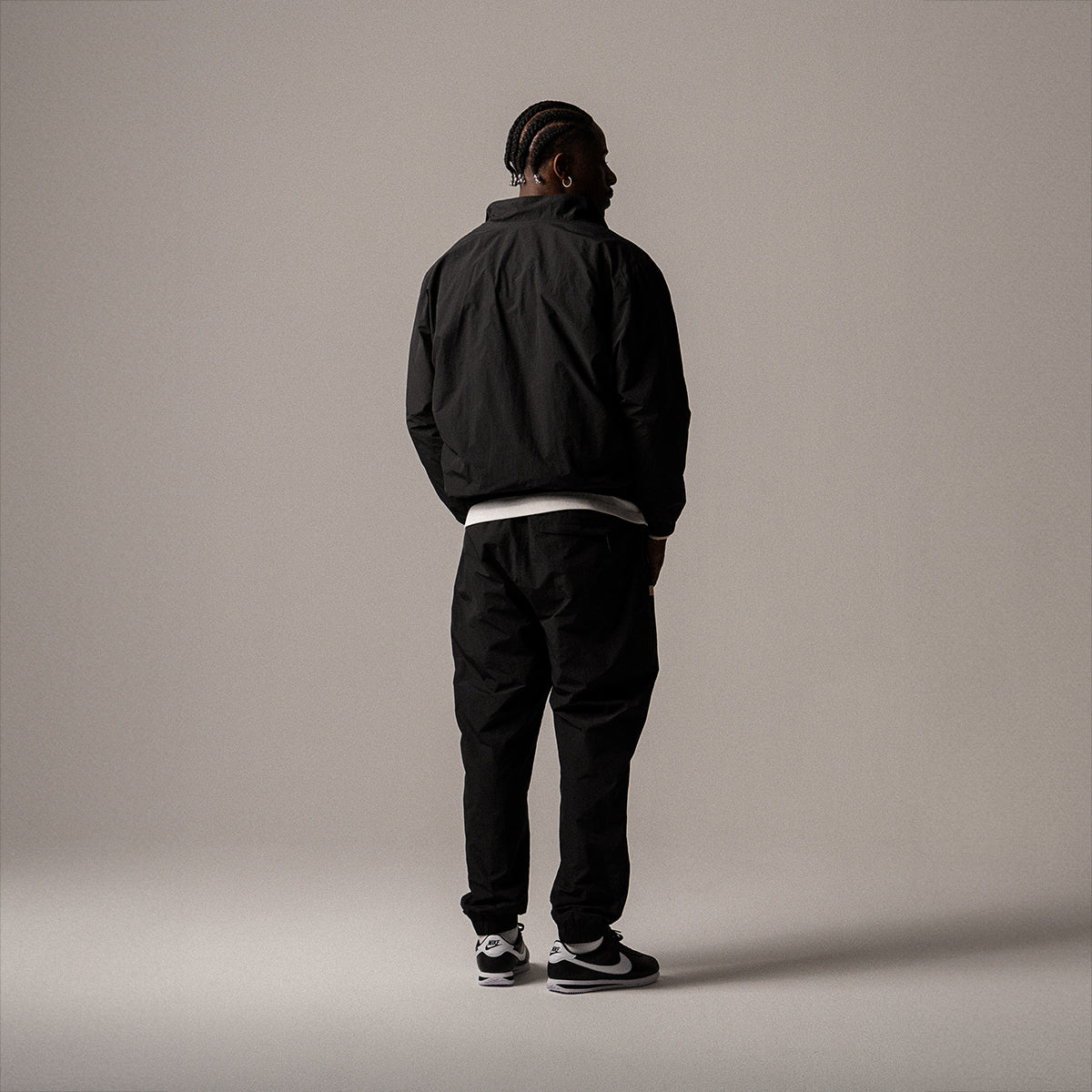 BLKVIS LOGO TRACK PANTS - BLACK