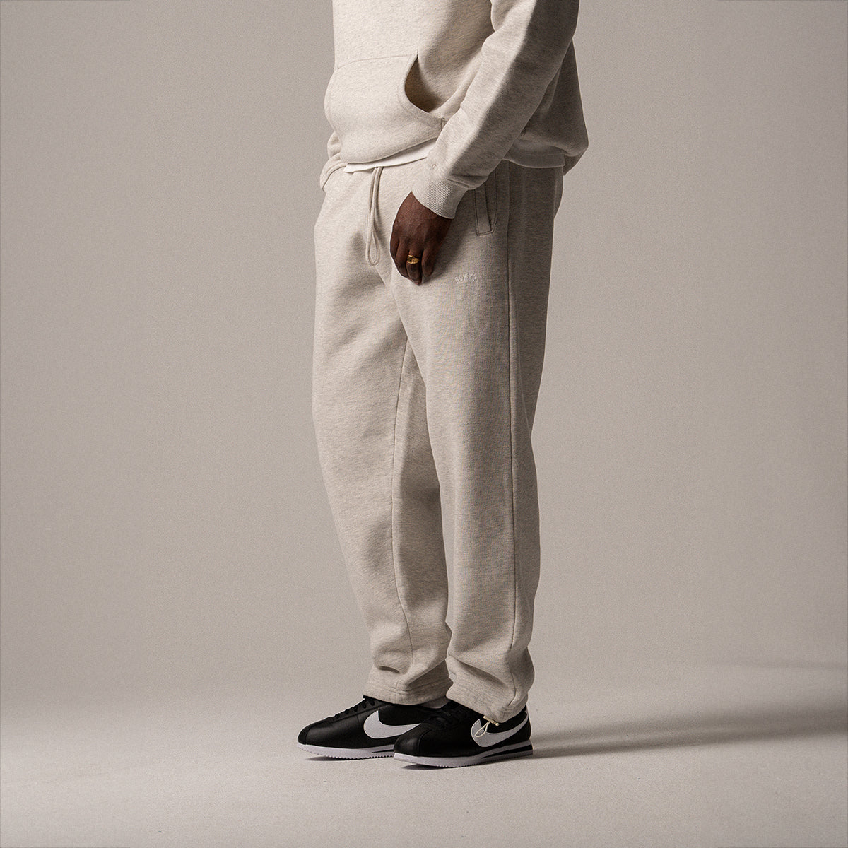 BLKVIS LOGO SWEATPANTS - LIGHT GREY HEATHER