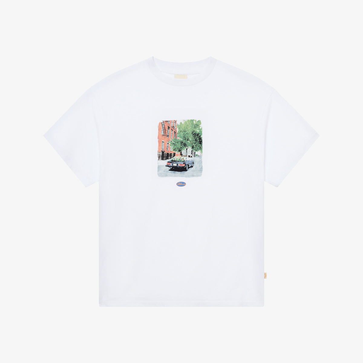 BLKVIS FLOWER SL TEE - WHITE