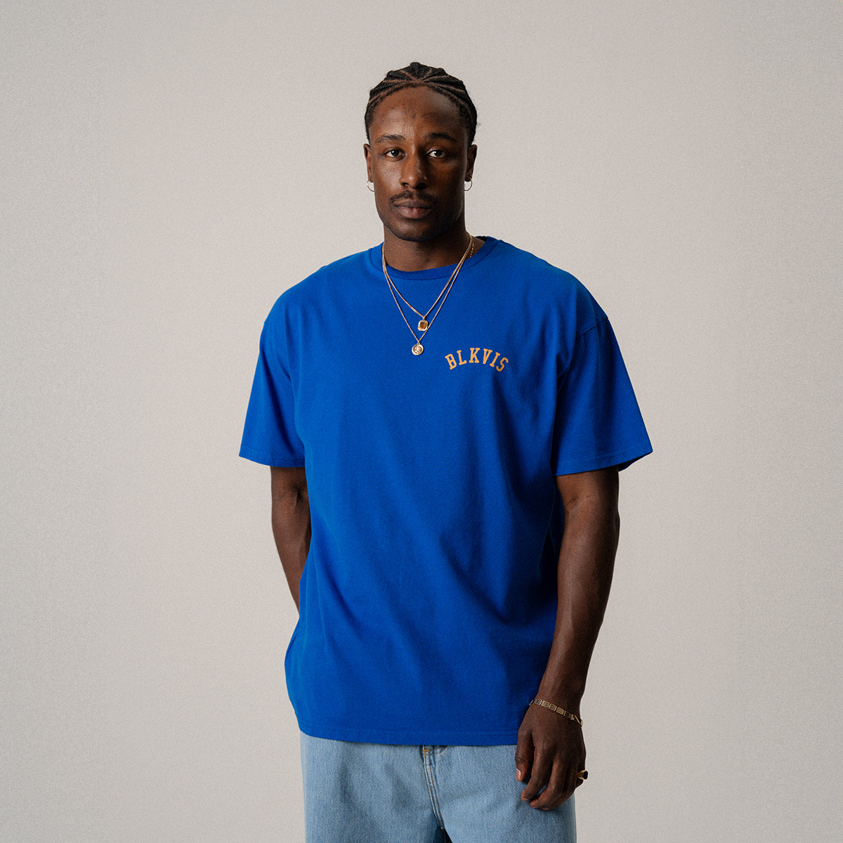 BLKVIS Logo Tee - BLUE LOILITE