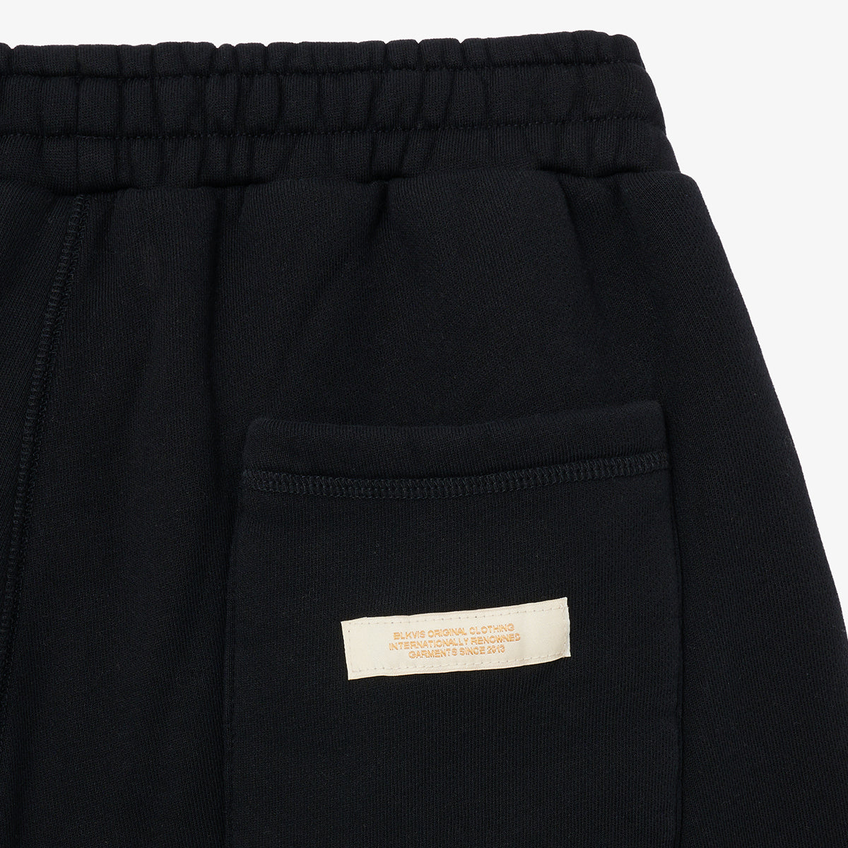 SHORT DE SWEAT AVEC LOGO SCRIPT - NOIR