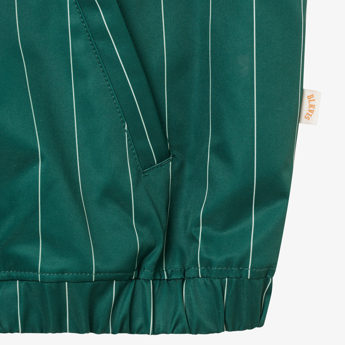 STRIPED TRACK JACKET - HUNTER GREEN