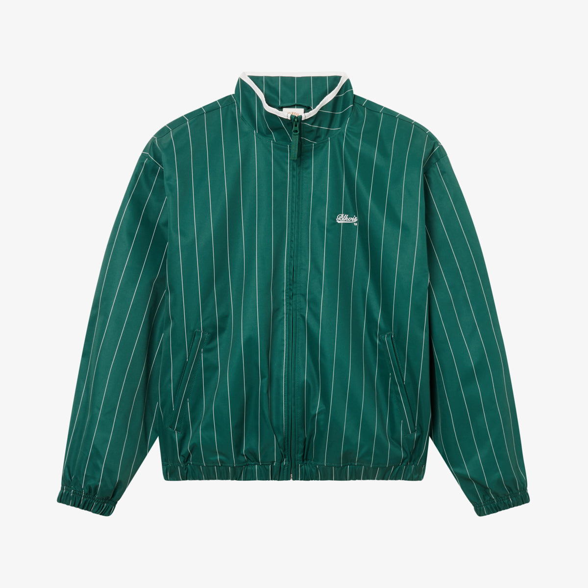 STRIPED TRACK JACKET - HUNTER GREEN