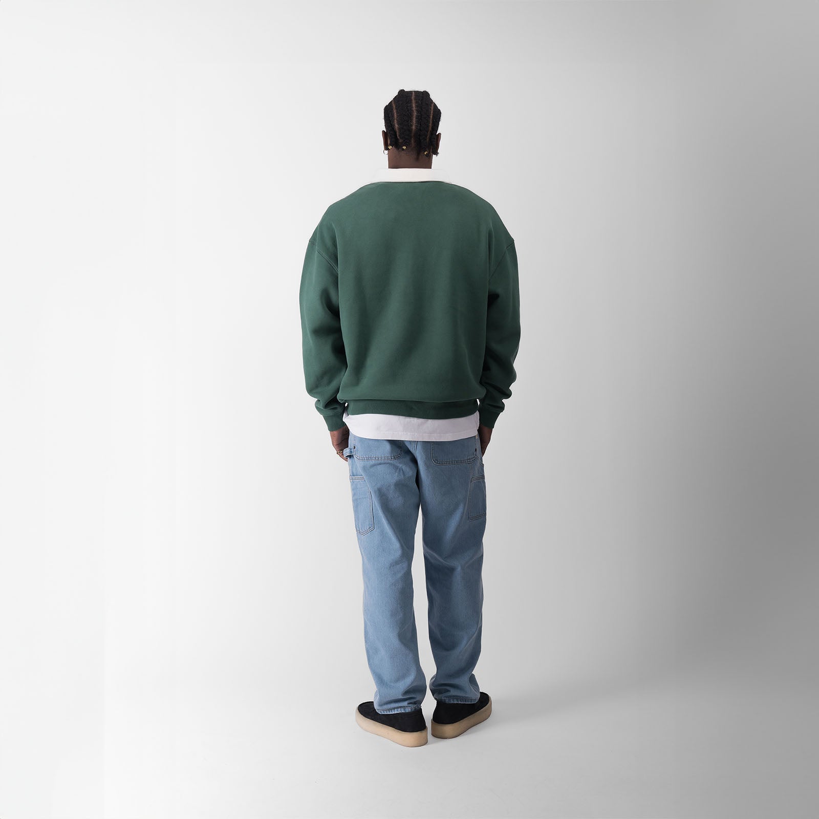 POLO SWEATER - HUNTER GREEN