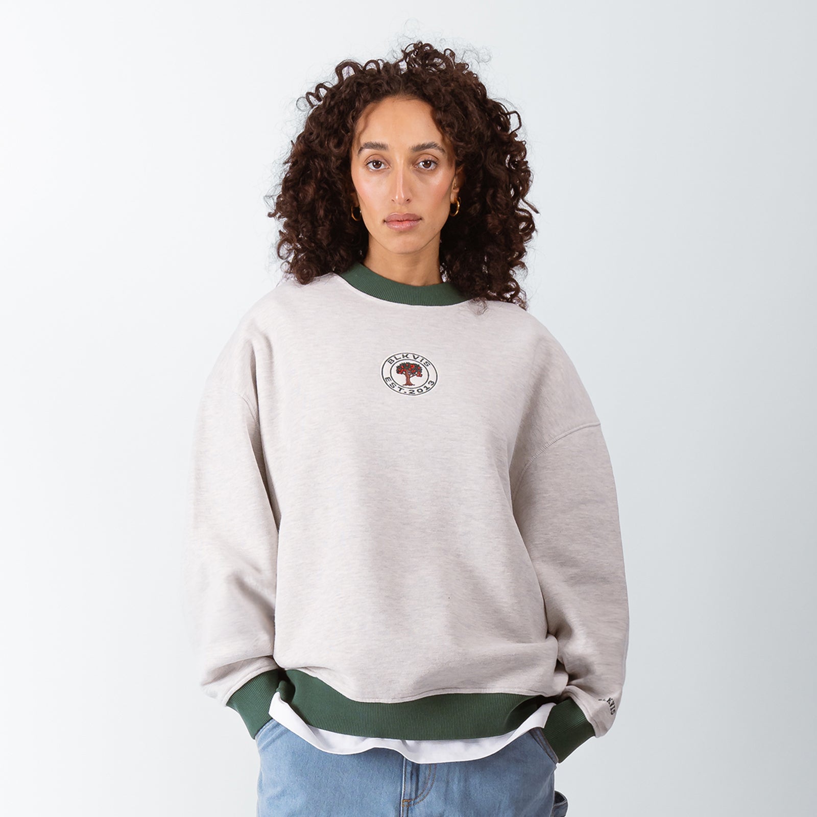 SOURCE CREWNECK - HEATHER GREY