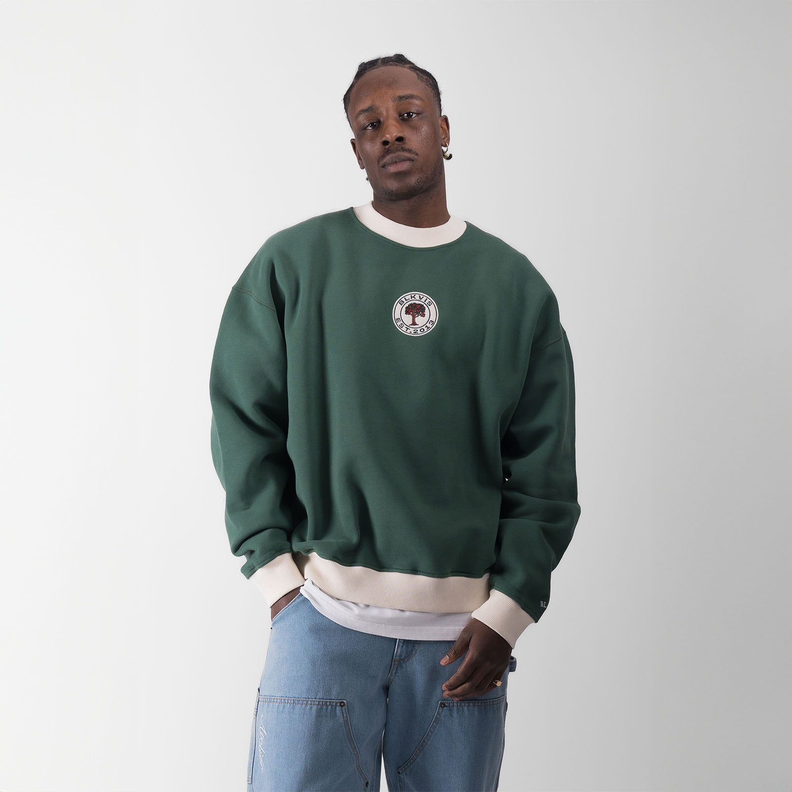 SOURCE CREWNECK - HUNTER GREEN