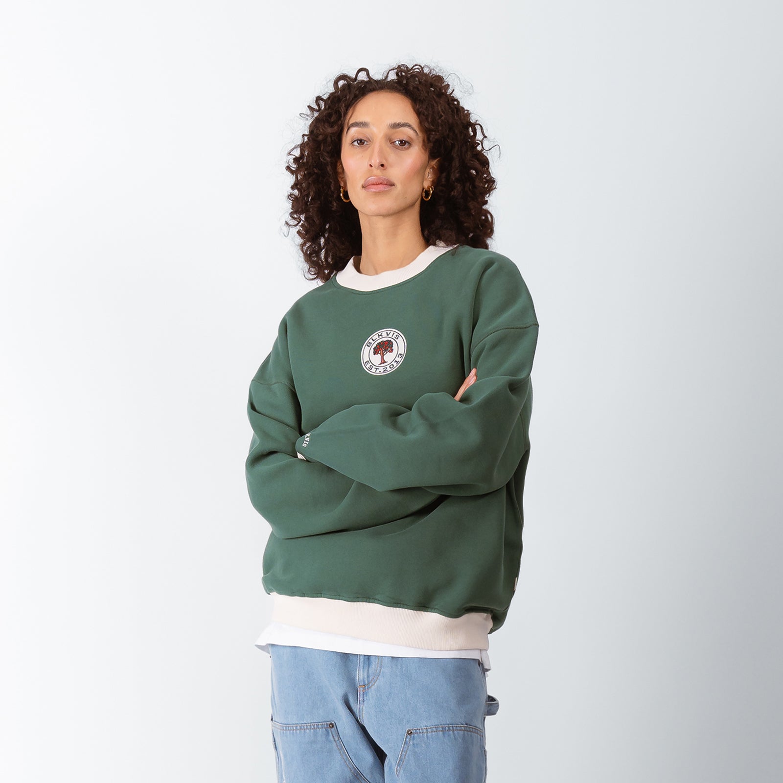 SOURCE CREWNECK - HUNTER GREEN