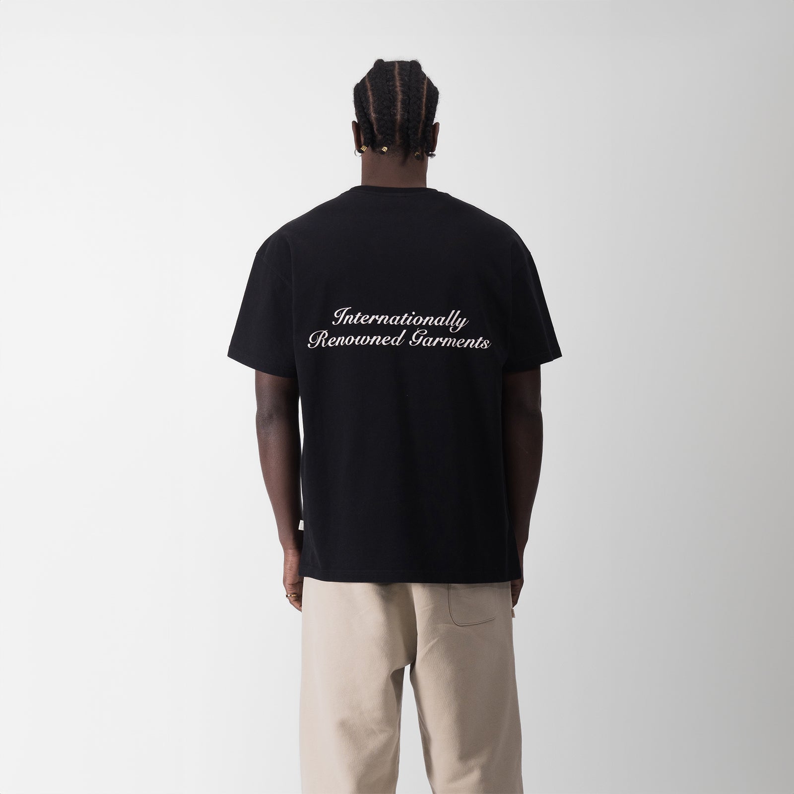 T-SHIRT AVEC LOGO SOURCE - NOIR