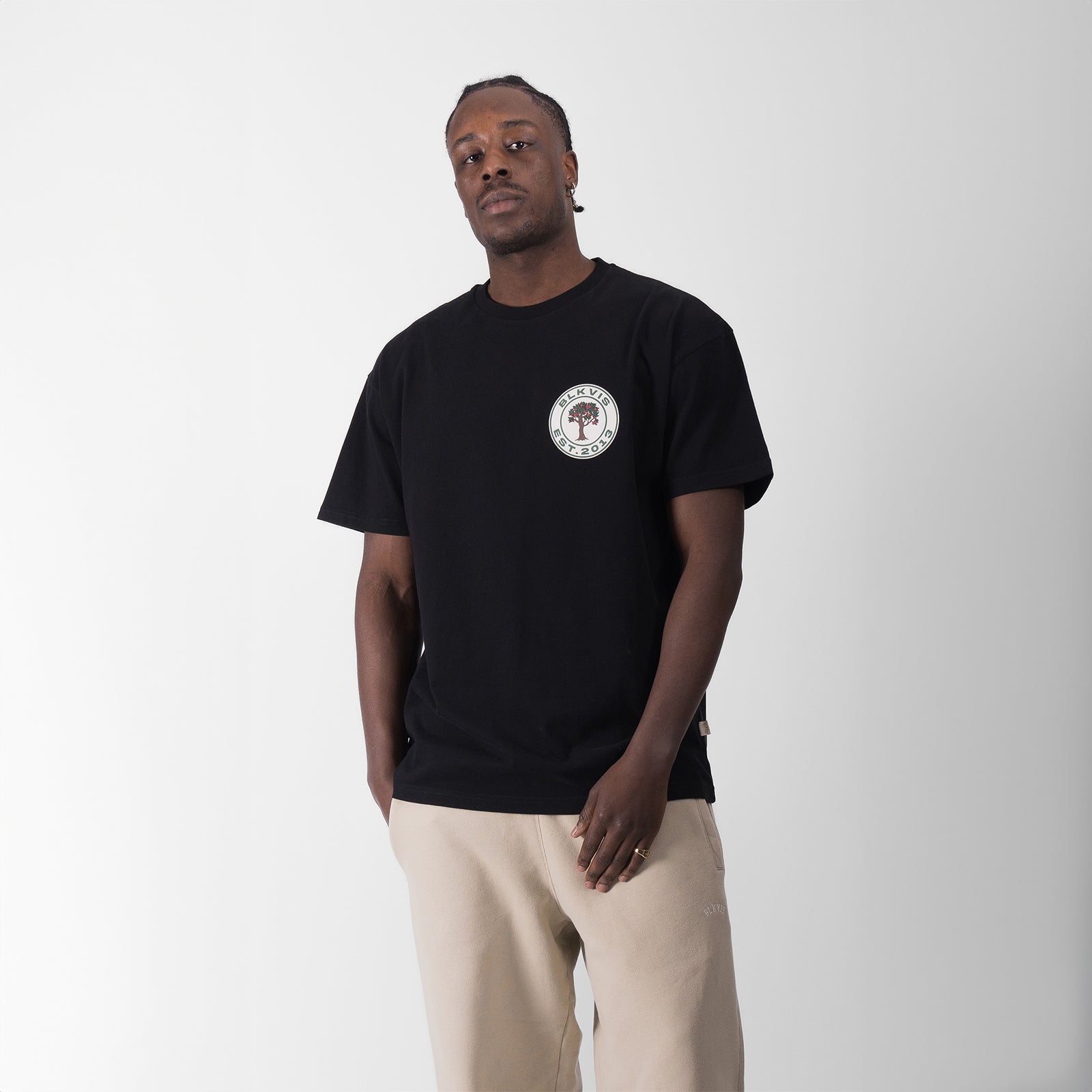 T-SHIRT AVEC LOGO SOURCE - NOIR