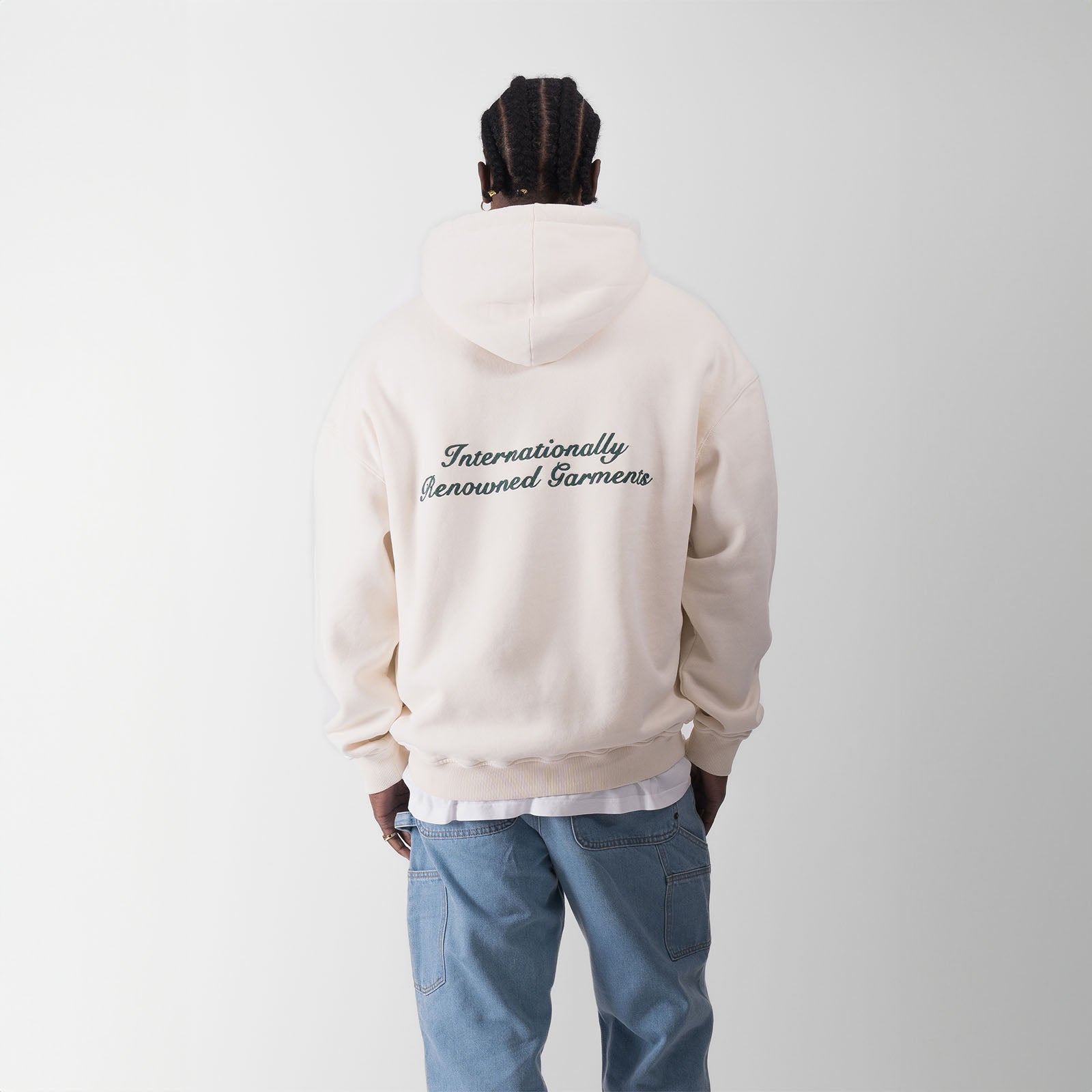SOURCE ZIP HOODY - ANTIQUE WHITE